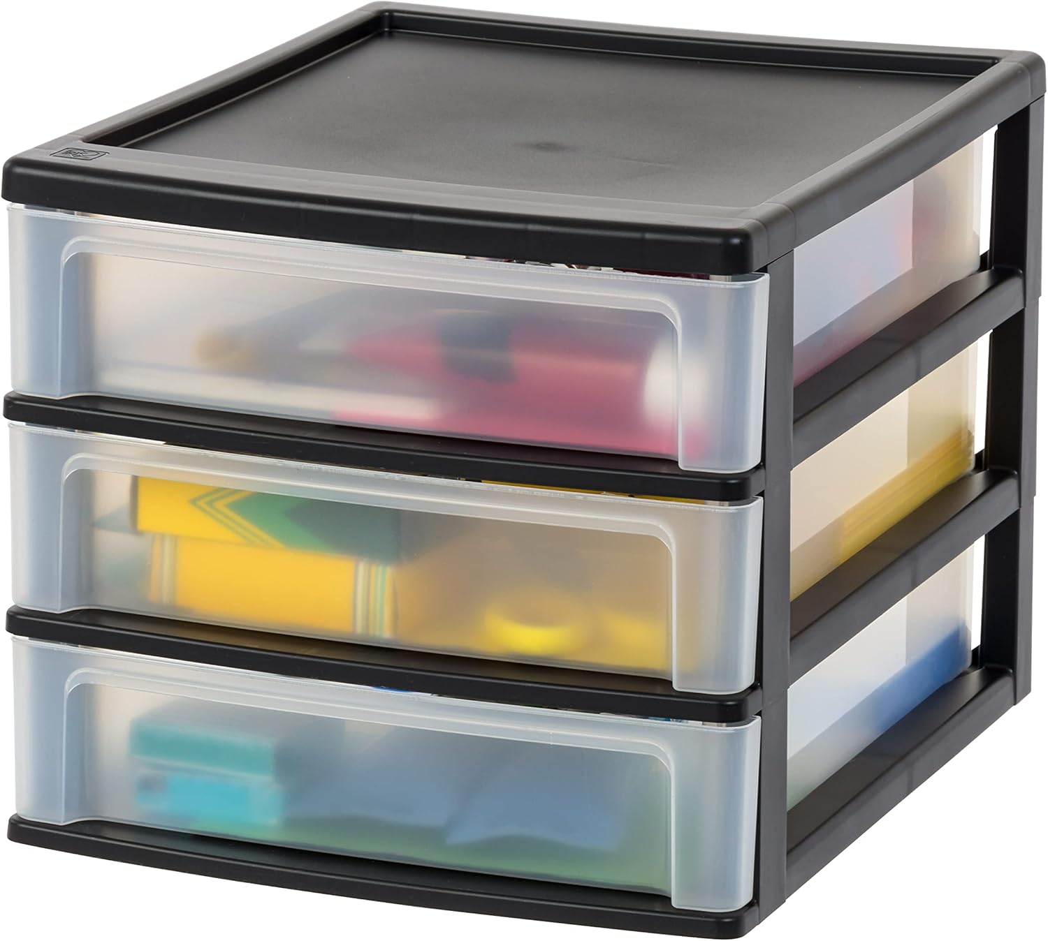 IRIS USA Plastic Stacking Desk Top 3-Drawer Storage Organizer, 2-Pack, for Makeup Vanity Nail Polish Bathroom Stationery Art Craft Supplies Kitchen Office Garage and Small Organization, Small, Black 17 71l0hJtT34L. AC SL1500 - northernschoolofshiatsu.co.uk
