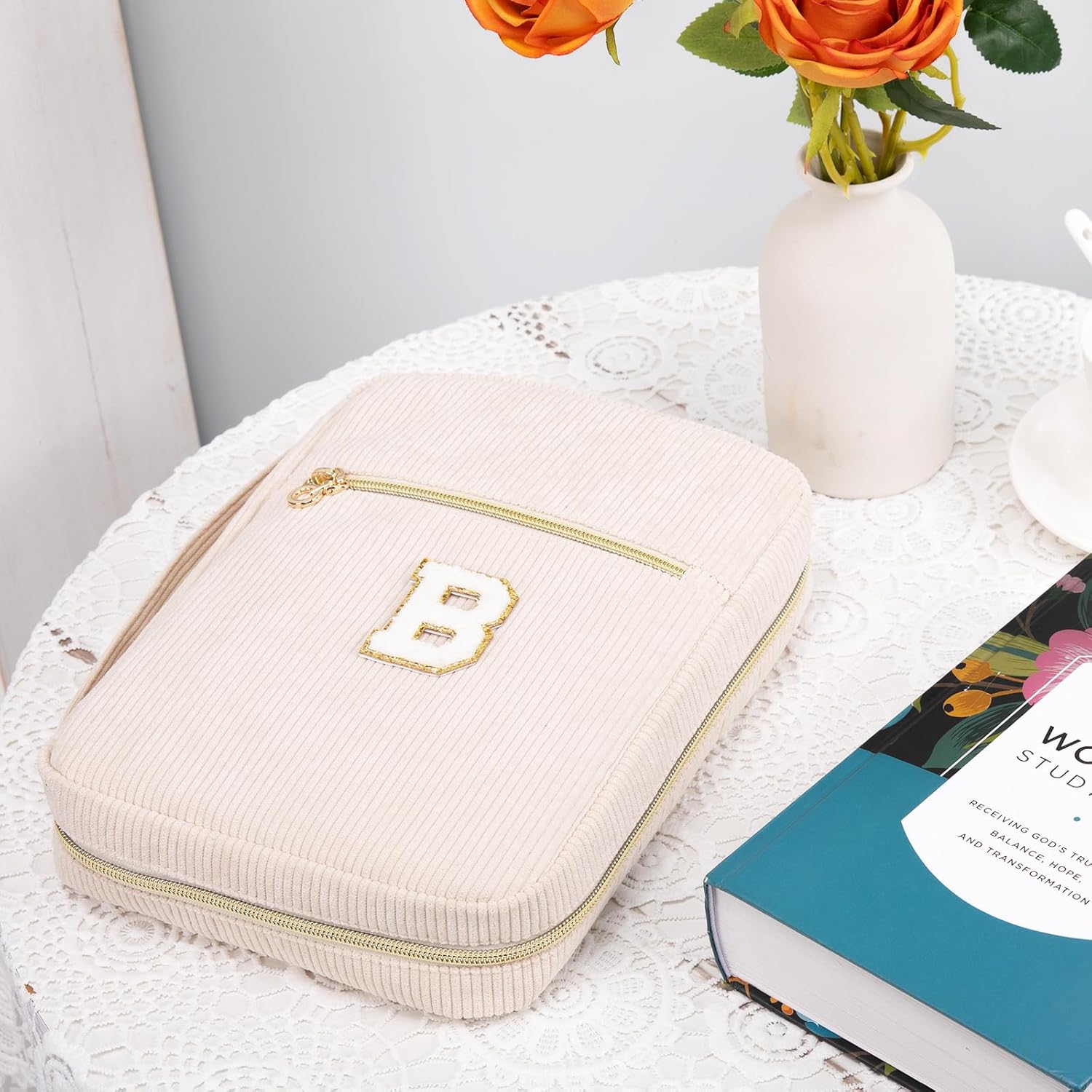 Bible Cover for Women, Initial Personalized Bible Gift - Bible Case for Men - Bible Holder - Bible Bag - Bible Carrier - Bible Carrying Case with Pockets for Bible Study Suppliers, Bible Accessories 27 71lLv582DXL. AC SL1500 - northernschoolofshiatsu.co.uk