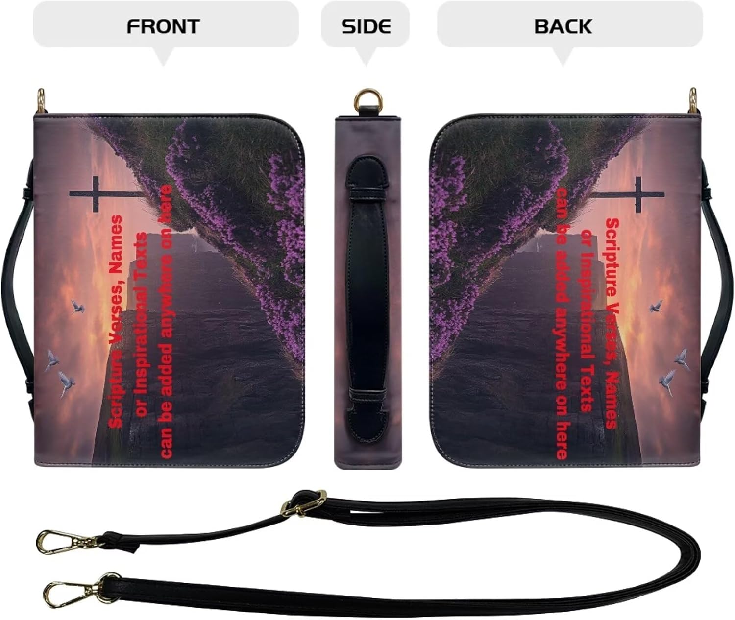 Custom Personalized PU Leather Bible Cover Case for Women,Customized Bible Cases Bible Tote Bag Bible Carrying Case Bible Carrier with Detachable Shoulder Strap,2XL 136 71lN00IyBJL. AC SL1500 - northernschoolofshiatsu.co.uk
