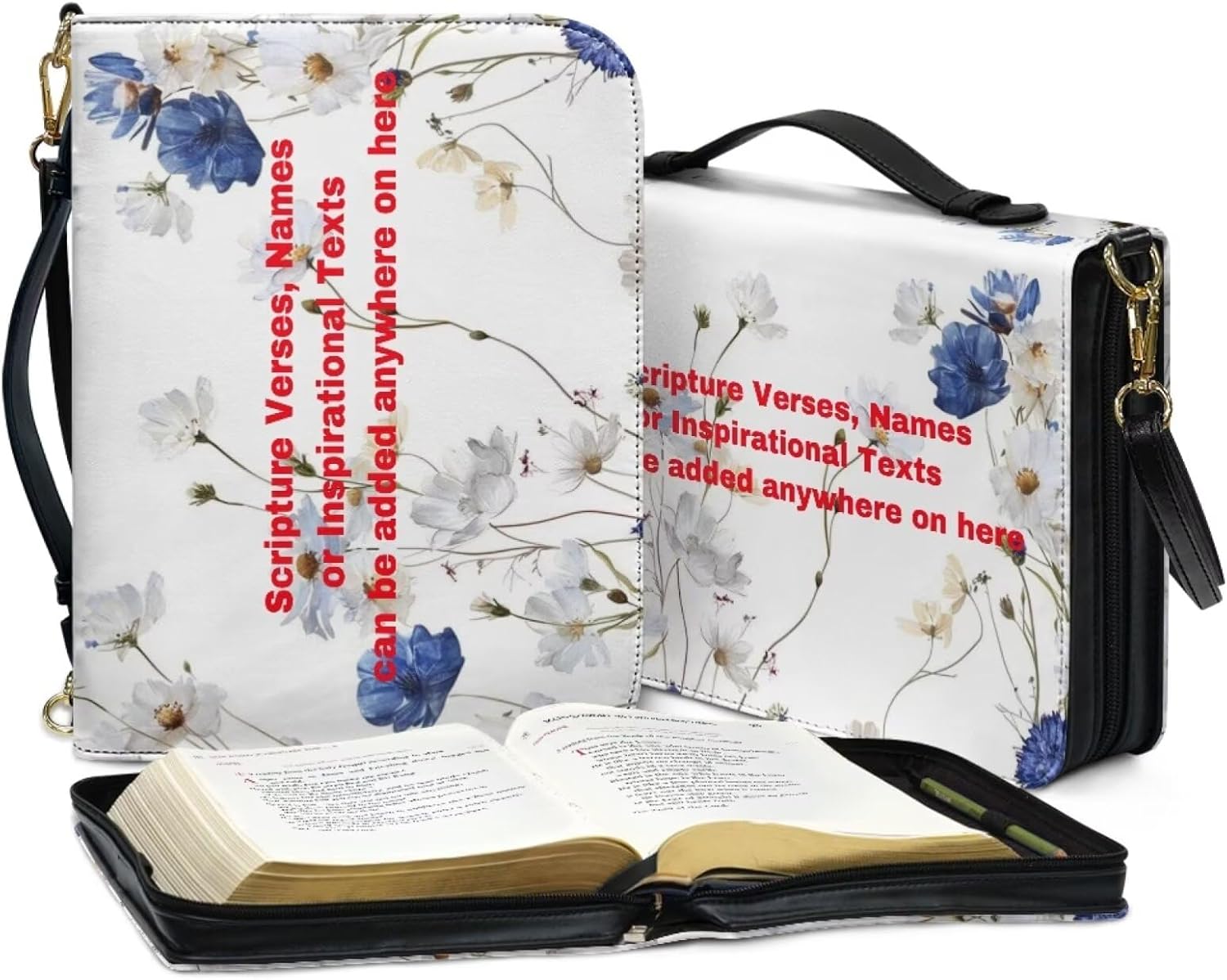 Custom Personalized PU Leather Bible Cover Case for Women,Customized Bible Cases Bible Tote Bag Bible Carrying Case Bible Carrier with Detachable Shoulder Strap,2XL 48 71lSpZCgH0L. AC SL1500 - northernschoolofshiatsu.co.uk