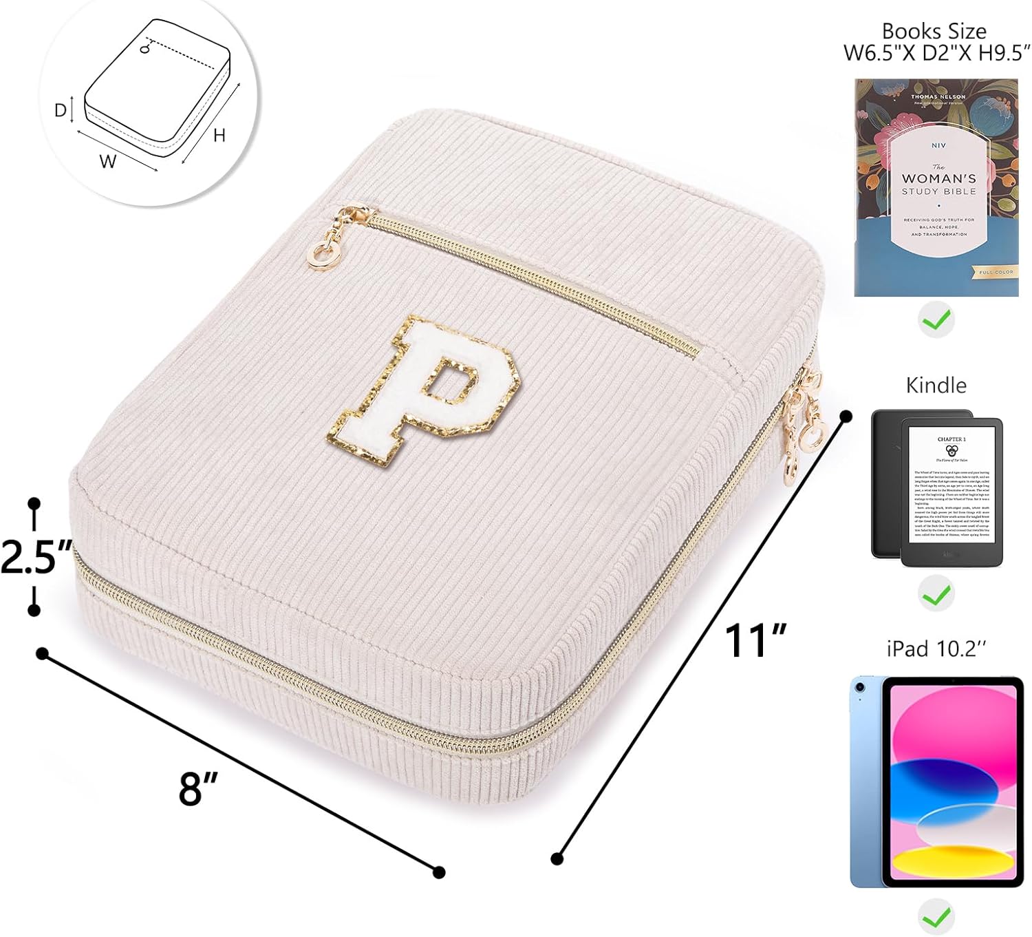 Bible Cover for Women, Initial Personalized Bible Gift - Bible Case for Men - Bible Holder - Bible Bag - Bible Carrier - Bible Carrying Case with Pockets for Bible Study Suppliers, Bible Accessories 130 71lnE9zEyvL. AC SL1500 - northernschoolofshiatsu.co.uk
