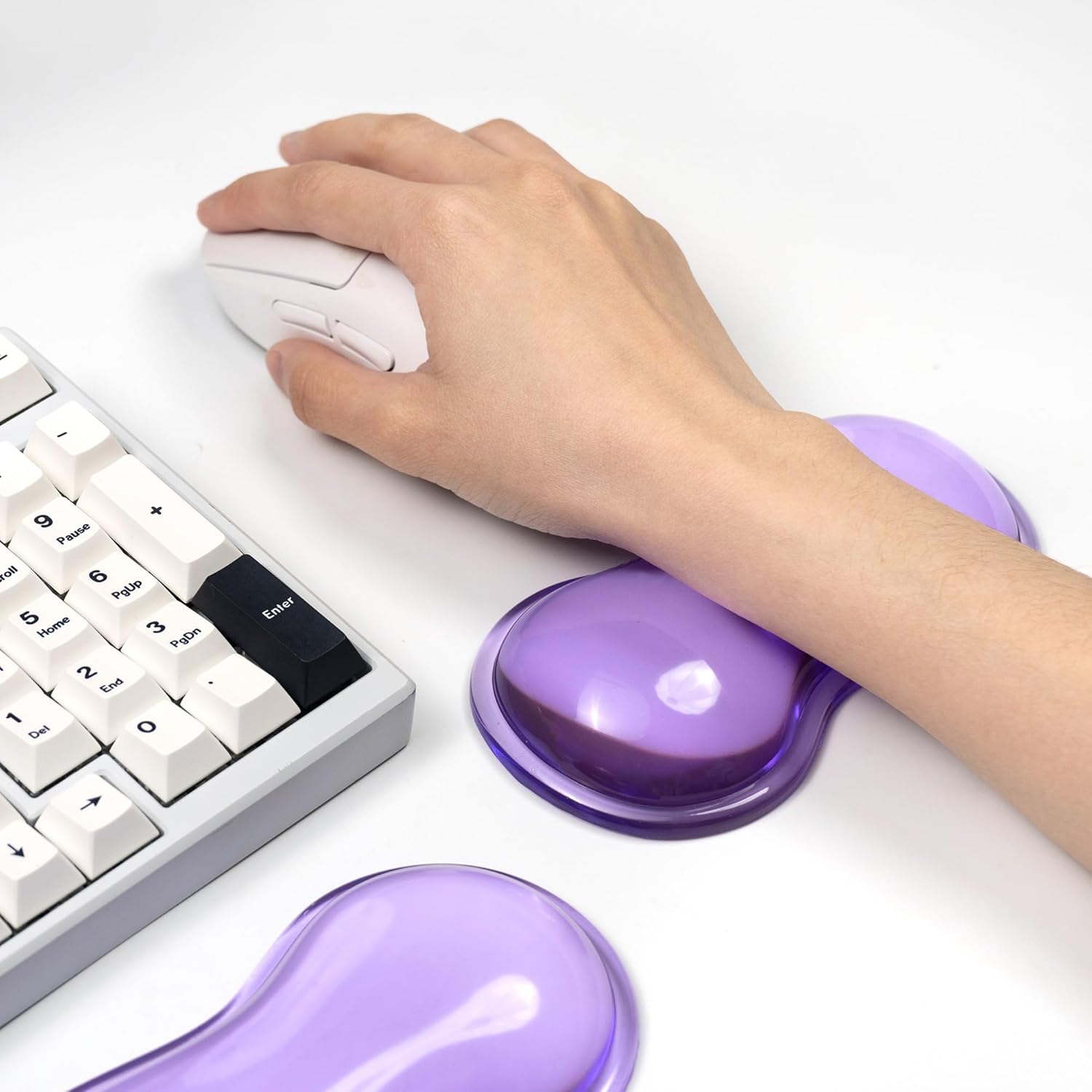 Clear Gel Wrist Rest for Keyboard and Mouse, White Silicone Keyboard Wrist Rest Set, Cute Ergonomic Wrist Rest for Keyboard 60%/75%(White) 127 71lwaXnmtsL. AC SL1500 - northernschoolofshiatsu.co.uk