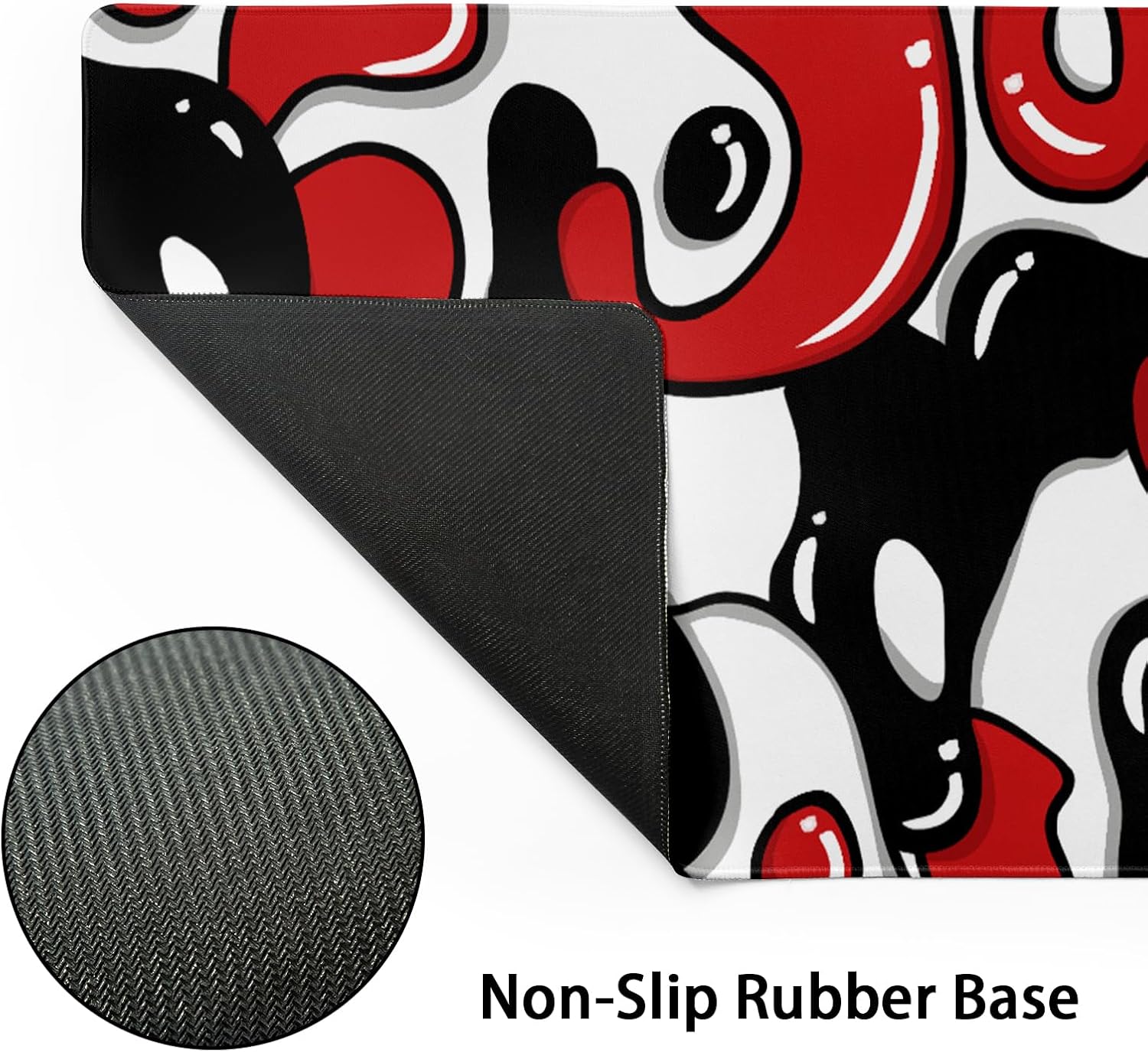 Large Floral Mouse Pad Extended Gaming Mousepad 31.5"x11.8" Vintage Aesthetic Black Desk Mat Flower Mouse Pad Plant Wildflower Mousepad XXL Laptop Computer Keyboard Mats for Desk Office 407 - northernschoolofshiatsu.co.uk