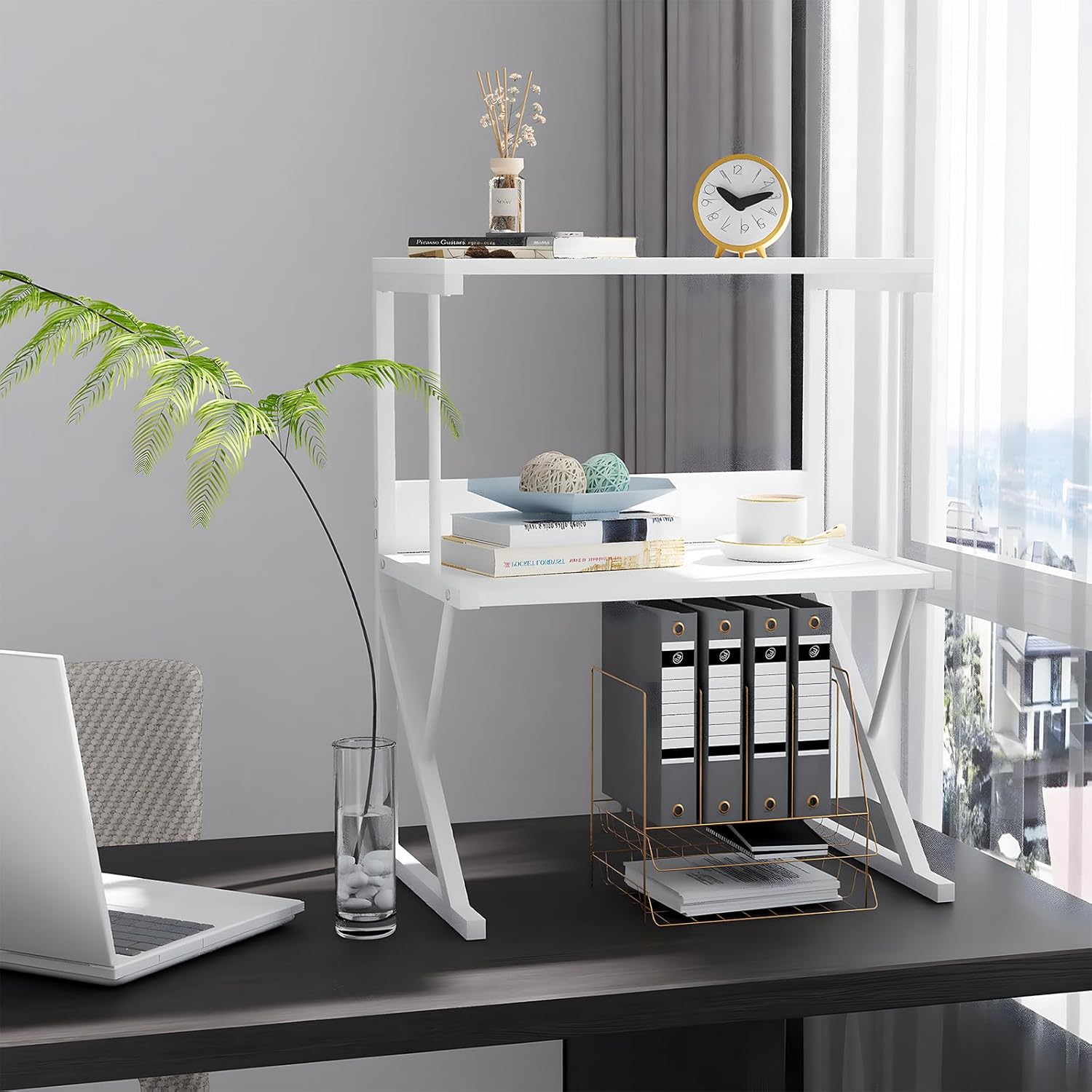 aboxoo Printer Stand for Desk, Desktop Printer Shelf Large 3-Tier Multi-Purpose Office Organization Shelves for Home Office, Rustic Brown 10 71m8iRBbkfL. AC SL1500 - northernschoolofshiatsu.co.uk