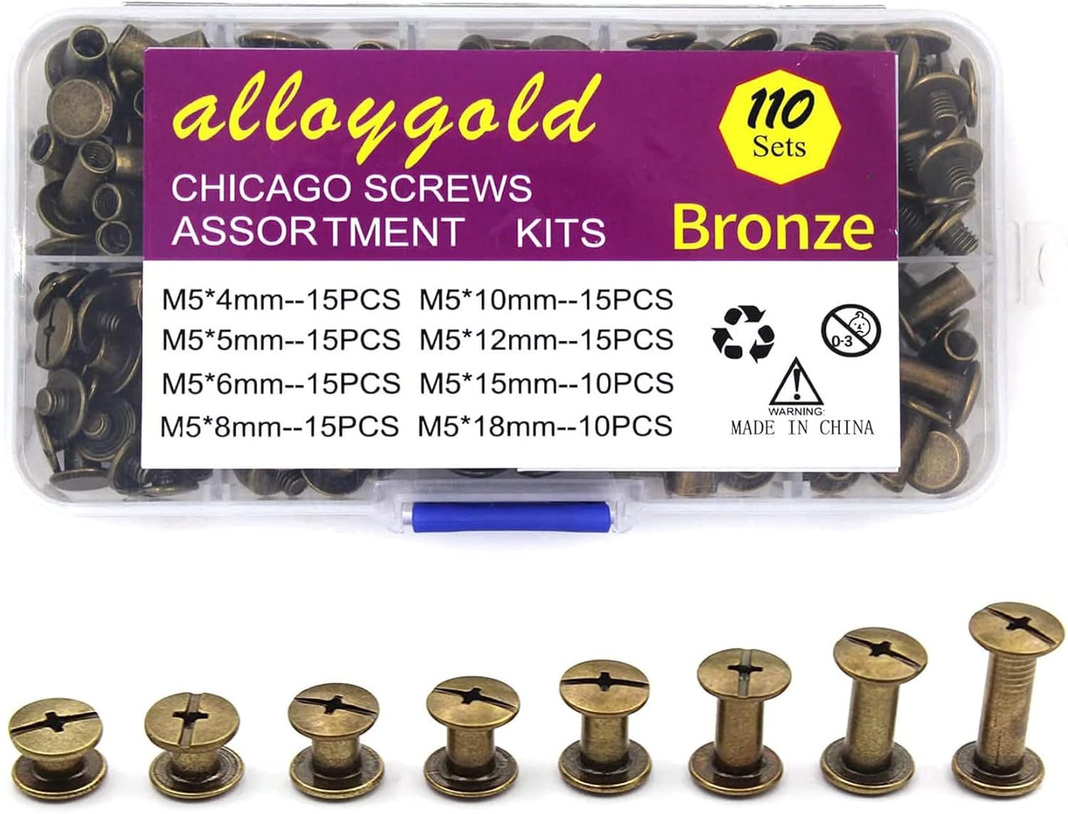 100 Pcs (50 Pair) Gun Black Phillips Chicago Binding Screws Assorted Kits,6 Sizes of Flat Head Rivet Hollow Binding Screws Posts, for Leather Saddles Purses Belt Repair(M5x5/10/15/25/35/45) 84 - northernschoolofshiatsu.co.uk