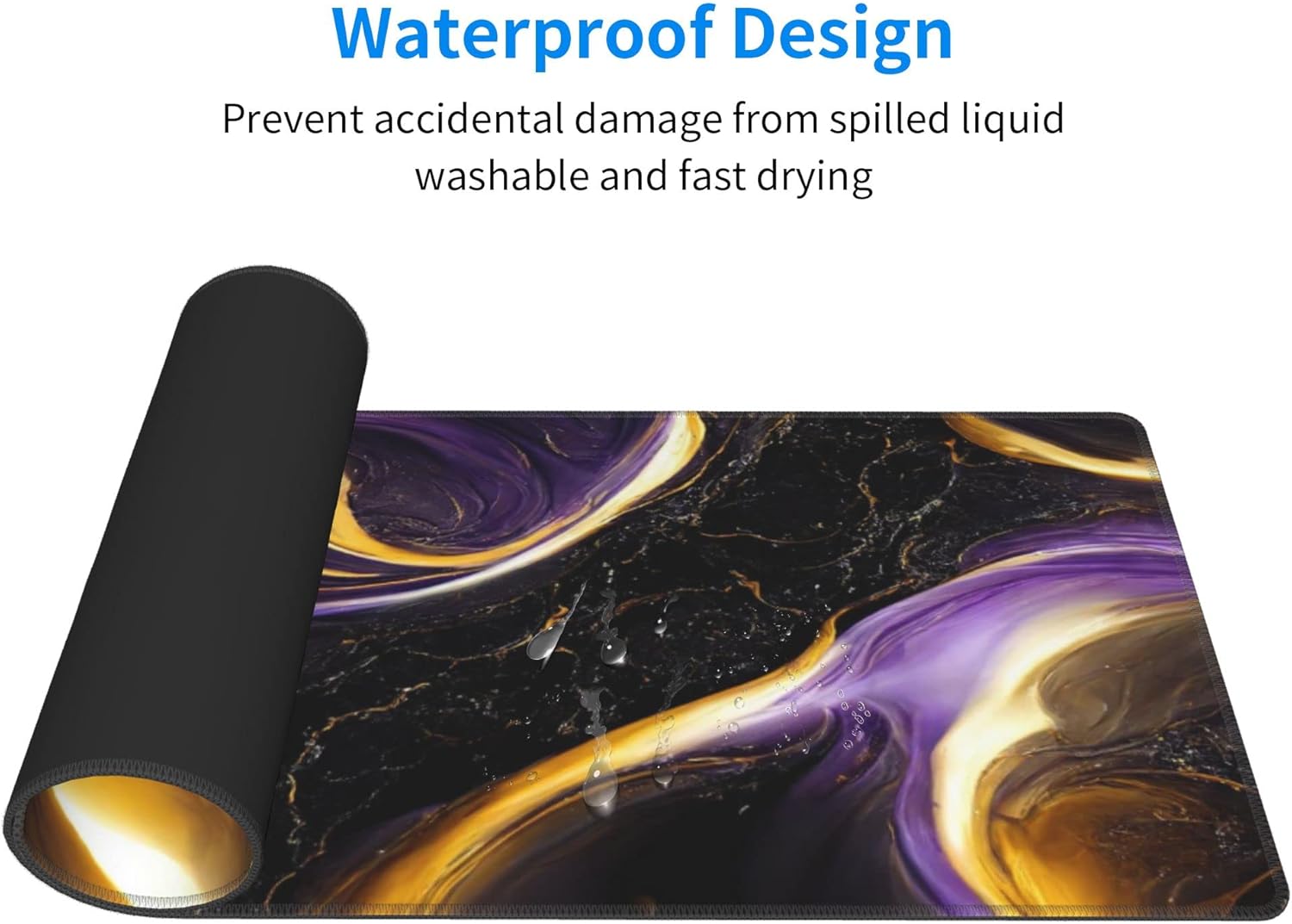 Black Marble Extended Big Mouse Pad Large,XL Gaming Mouse Pad Desk Pad,31.5x11.8inch Long Computer Keyboard Mouse Mat Mousepad with 3mm Non-Slip Base for Home Office Work-Purple and Gold Marble 4 71mUzoPwFuL. AC SL1500 - northernschoolofshiatsu.co.uk