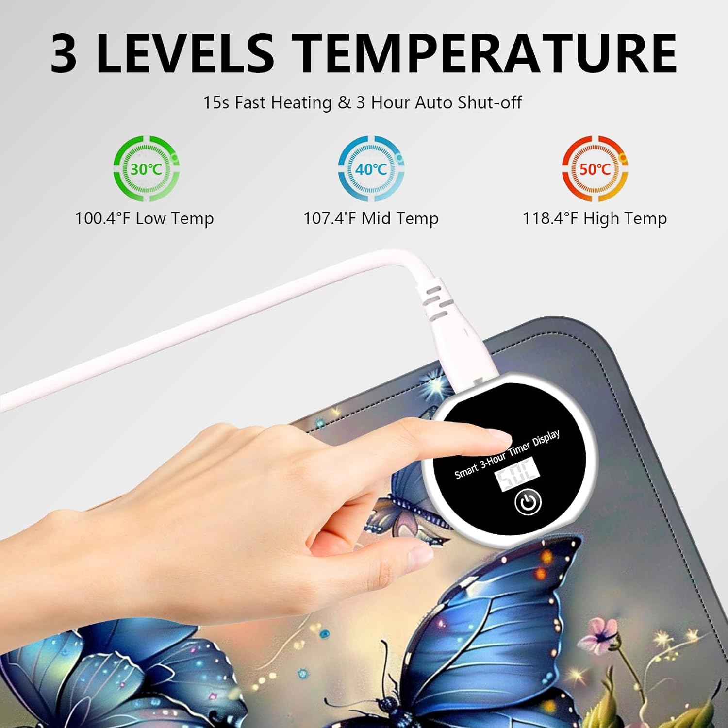 Heated Mouse Pad with 3 Levels Heated & 3 Hours Auto Shut-Off Mouse Pad for Warming Hands in Office Home, 31.5" x 13"Large Safe Desk Mat Hand Warmer,Purple Flying Dragon 5 71mowngS L. AC SL1500 - northernschoolofshiatsu.co.uk