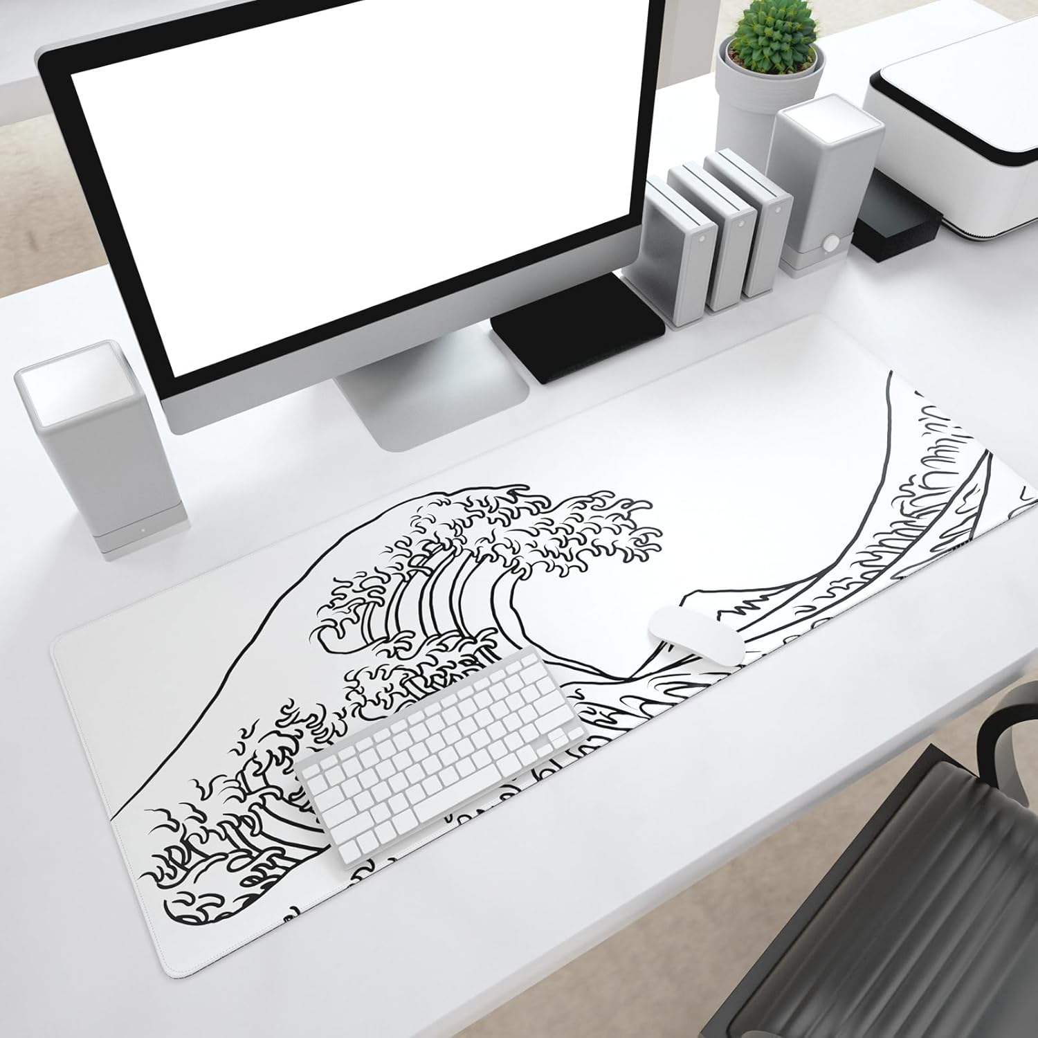 Ovenbird Large Gaming Mouse Pad with Stitched Edges, Minimalist Topographic Map Desk Mat, Extended XL Mousepad with Anti-Slip Base, Cool Desk Pad for Keyboard and Mouse, 31.5 x 11.8 in, White 65 71mu4gQ+X0L. AC SL1500 - northernschoolofshiatsu.co.uk