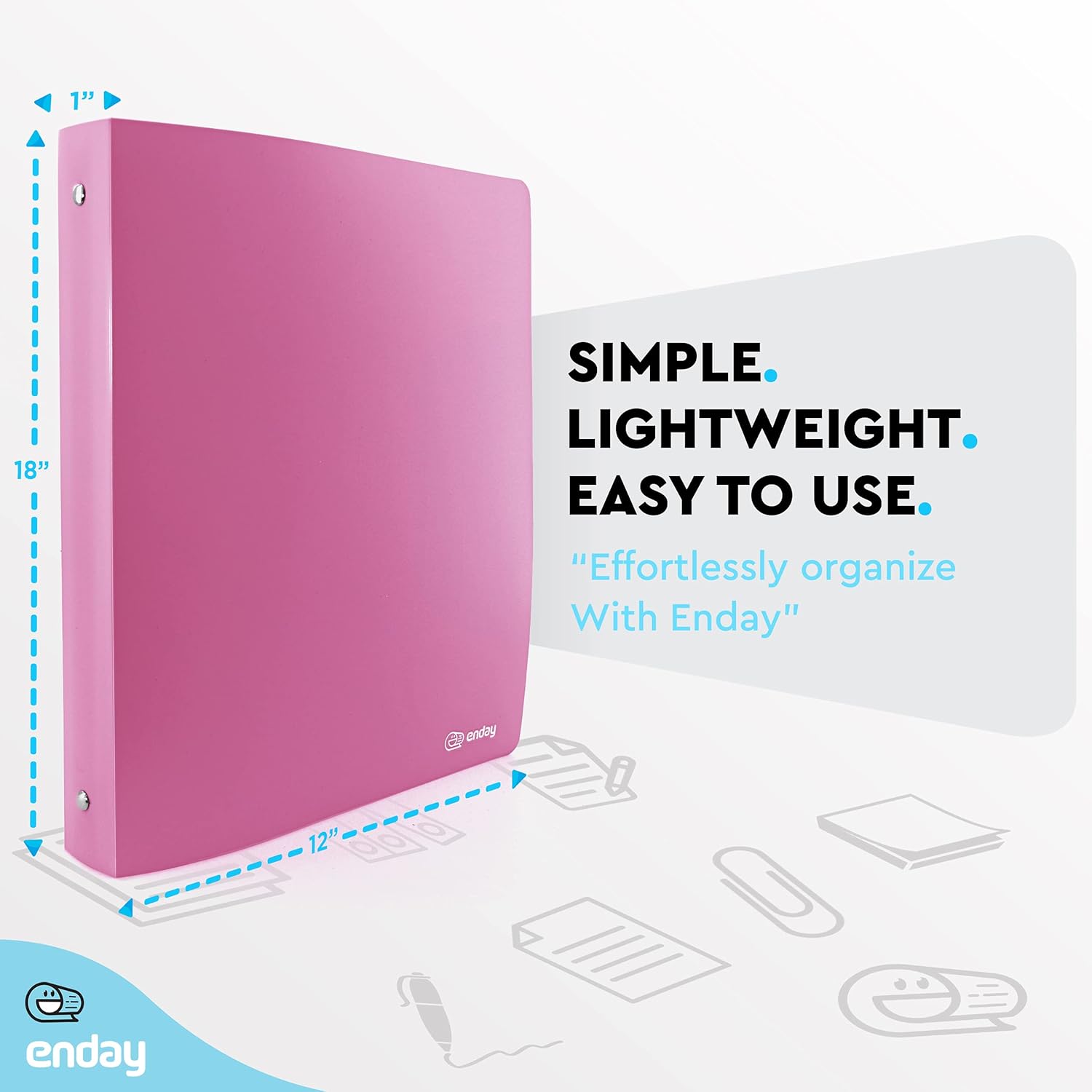 1 Inch Binders 3 Ring, 1” Soft Plastic Flexible Cover Round Ring with a Pocket Binder, Holds 175 Sheets, Binders for Home and School Supplies in Purple, Red, Pink and Grey (Pack of 4) – by Enday 5 71nEjRlm YL. AC SL1500 - northernschoolofshiatsu.co.uk