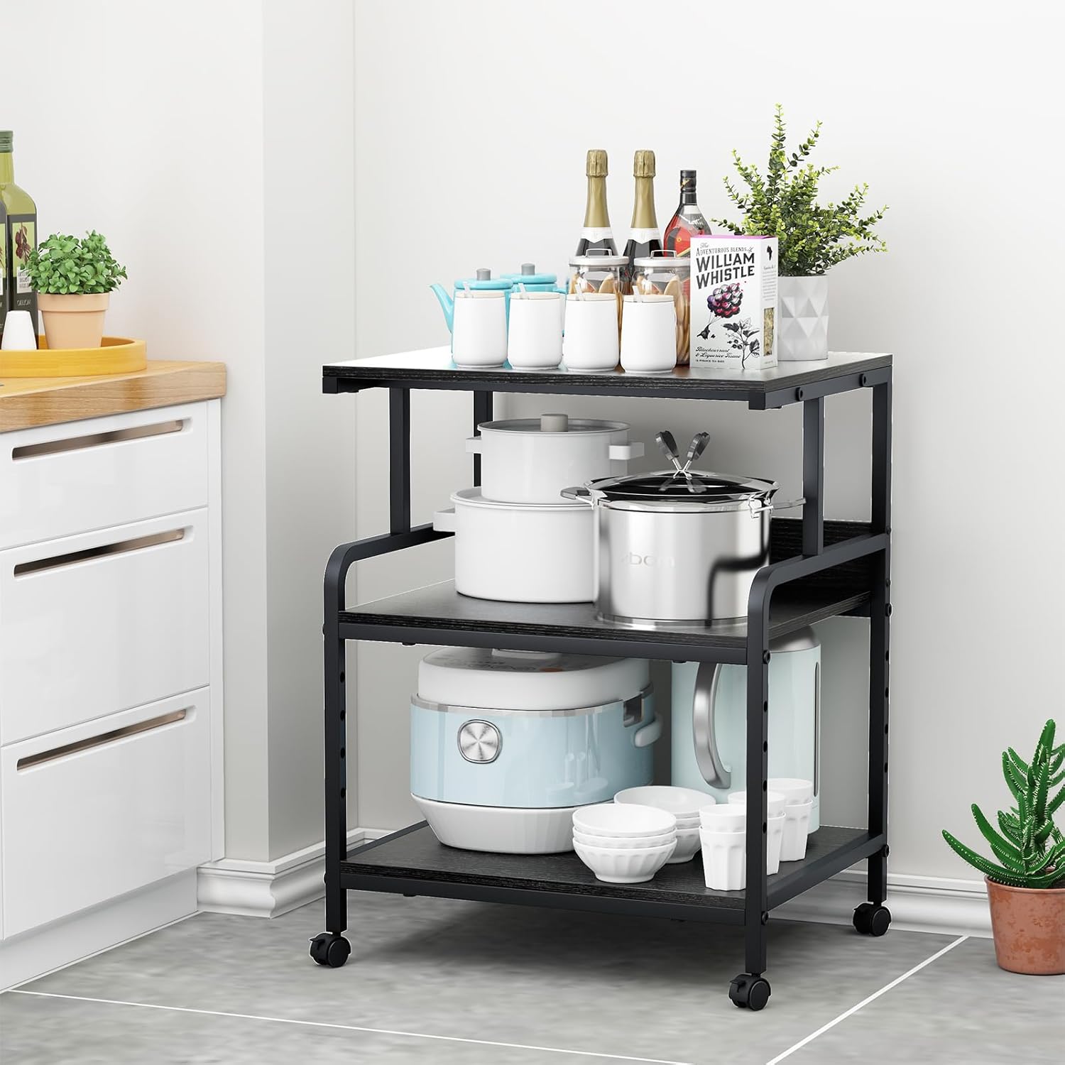 4 Tier Printer Stand with Storage Shelf, Large Tall Printer Cart with Wheels, Mobile Printer Table for Home Office, Adjustable Stands for Printer Heat Press Scanner Fax (Black), High 36 71nJzyhHC7L. AC SL1500 - northernschoolofshiatsu.co.uk