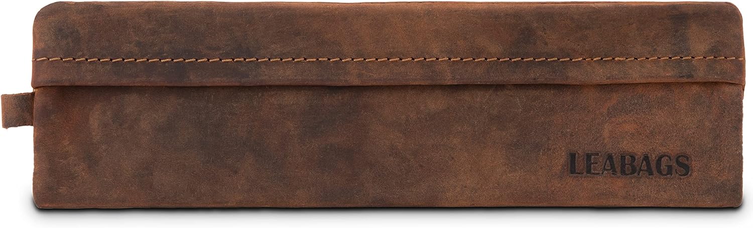 LEABAGS Leather Pencil Case - Genuine Leather Pencil Pouch Fort Vaux - Pen Case for Adults Men Women Work University 17 71nLFdhWvJL. AC SL1500 - northernschoolofshiatsu.co.uk