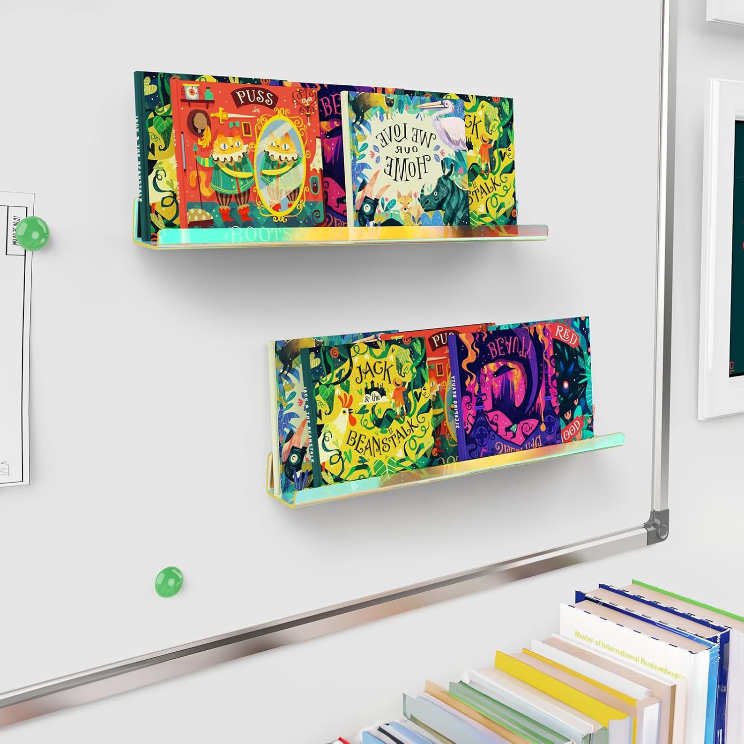 NiHome Clear Magnetic Acrylic Book Shelves 2-Pack, 24'' for Whiteboard, Classroom and Fridge Storage, Sleek Design for Large Picture Books and File Holders, Holds up to 8.5 lbs 49 71nP pUqQTL. AC SL1500 - northernschoolofshiatsu.co.uk