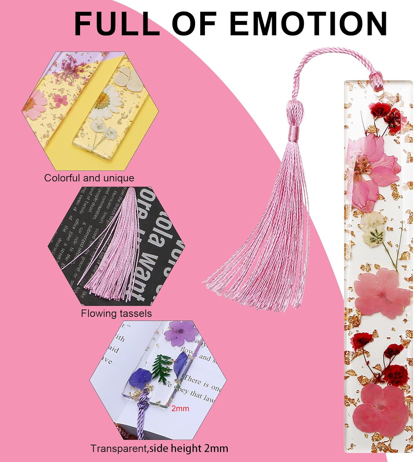 Book Marks for Book for Women, Kaluofan 2PCS Dried Flower Bookmarks with Tassels, Bookmarks for Women, Durable Handmade Dried Flower Resin Bookmarks, Pretty and Increase Reading Interest 2 71nuPWTOlVL. AC SL1500 - northernschoolofshiatsu.co.uk