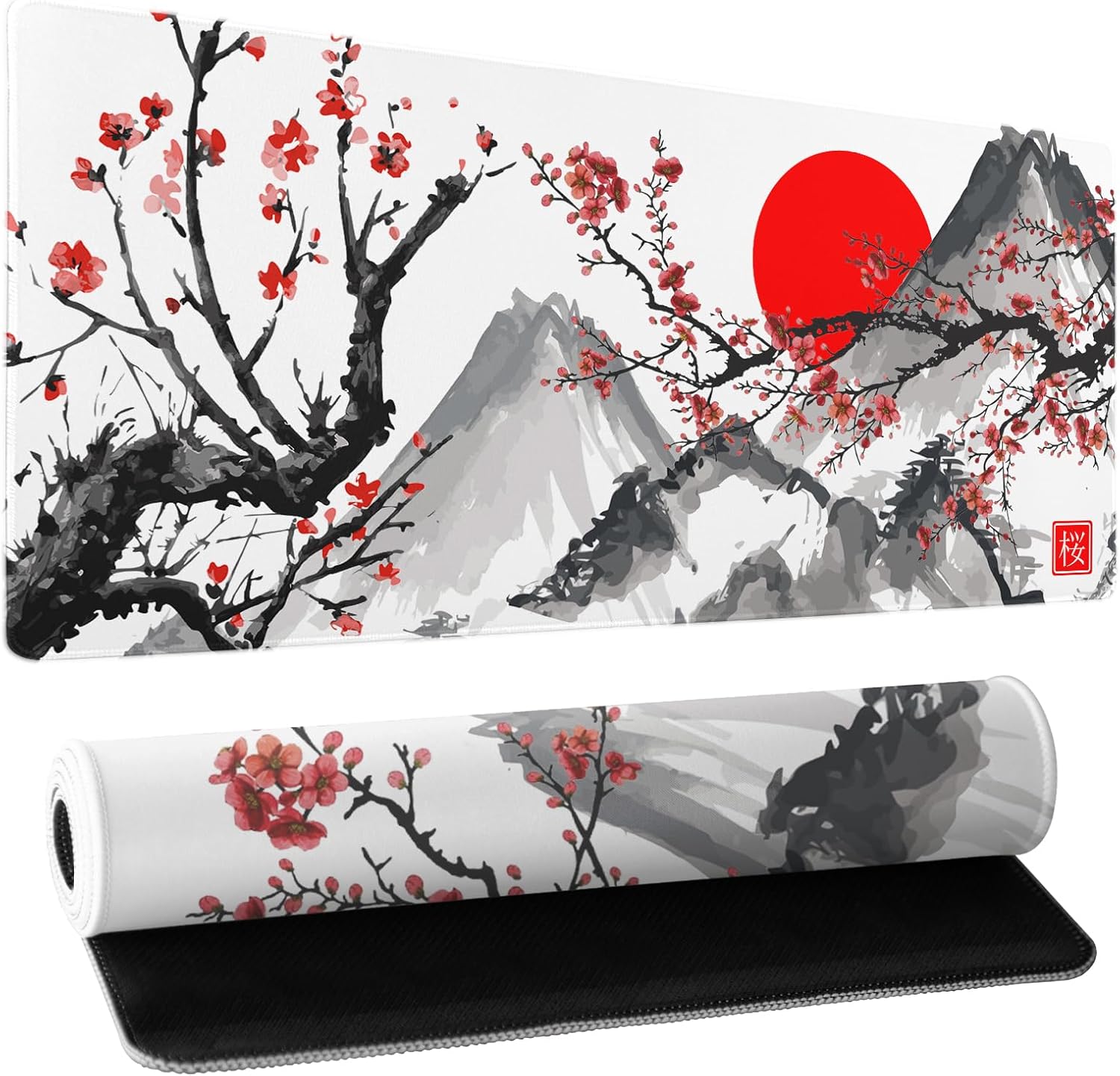 Large Floral Mouse Pad Extended Gaming Mousepad 31.5"x11.8" Vintage Aesthetic Black Desk Mat Flower Mouse Pad Plant Wildflower Mousepad XXL Laptop Computer Keyboard Mats for Desk Office 377 71o5KWHdRsL. AC SL1500 - northernschoolofshiatsu.co.uk