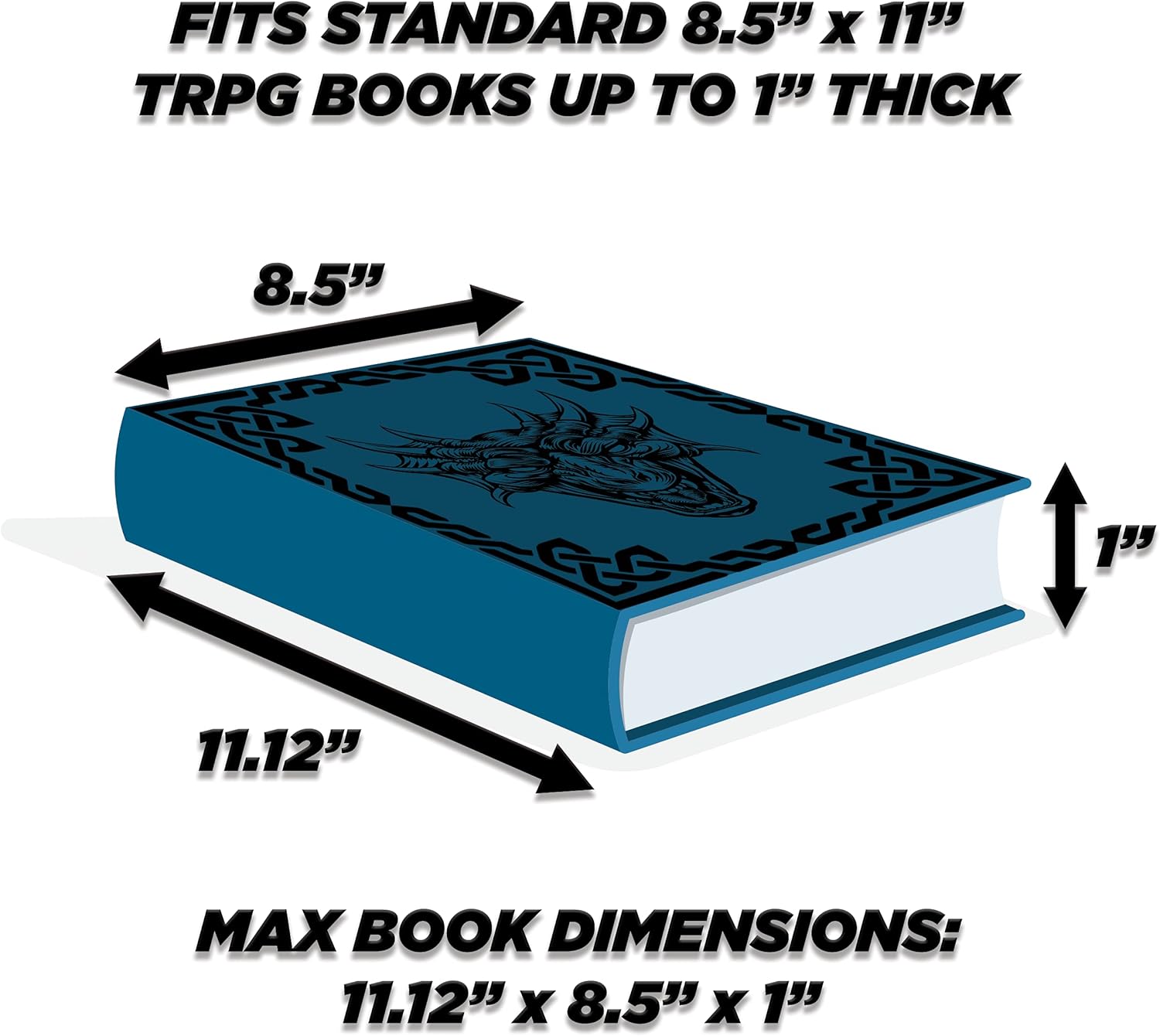 CASEMATIX Book Cover Sleeve for 11" TTRPG Rulebooks - Protective Large Book Cover for TRPG Books up to 11" x 8.5" x 1" with Built-in Bookmark and Pen Loops Compatible with DND Books & More 2 71oAJSKjCDL. AC SL1500 - northernschoolofshiatsu.co.uk