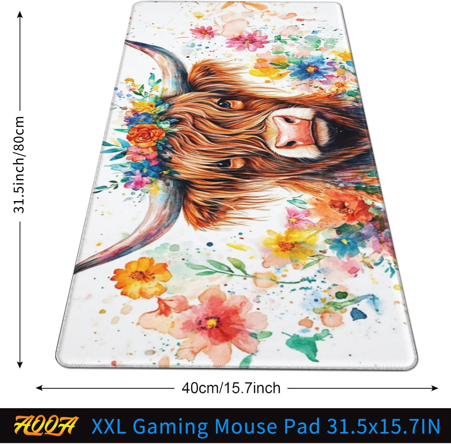 AQQA Abstract Desk Mat Desktop,Gaming Mouse Pad Long Cute Large Desk Pads 31.5X15.7 Inch Mousepad with Non-Slip Base Stitched Edge Keyboard Mat for Gaming Office, Abstract Modern Colorful 19 71oCwgjDpRL. AC SL1500 - northernschoolofshiatsu.co.uk