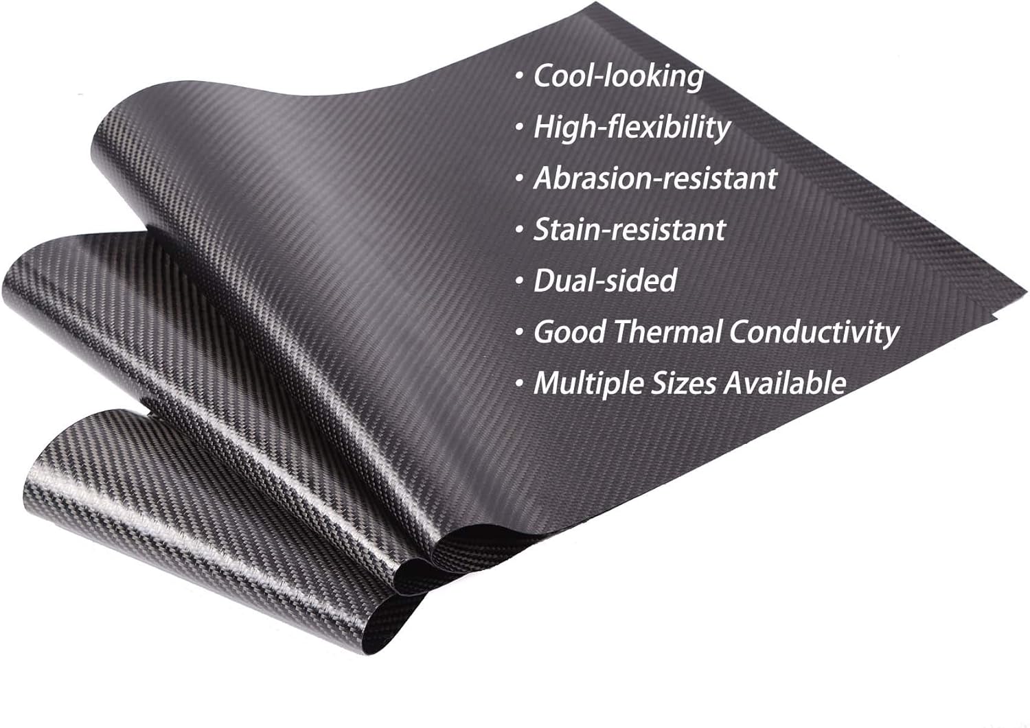 0.6mm Ultra Thin Desk Pad with High Tensile Strength Carbon Fiber Woven Fabric Inside for Protecting and Decorating Desktop in Home Office Dual-Sided Carbonware DP-S (Black, 23.6" x 13.2") 3 71oVdD5w49L. AC SL1500 - northernschoolofshiatsu.co.uk