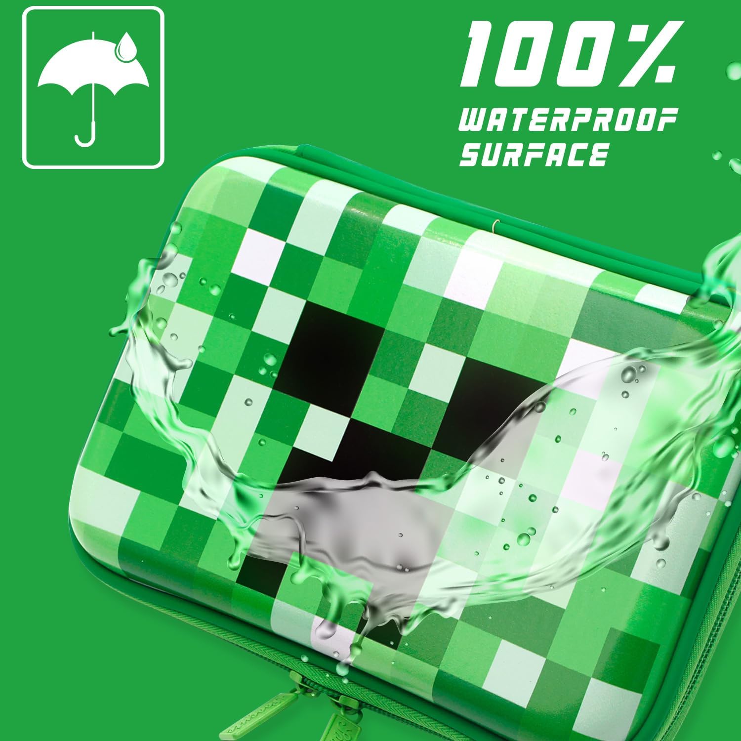 Green Pencil Case Boys Cute School Supply Organizer Cool Pen Box Holder Bag with Zipper for Kids 4 71p+qq+mbsL. AC SL1500 - northernschoolofshiatsu.co.uk