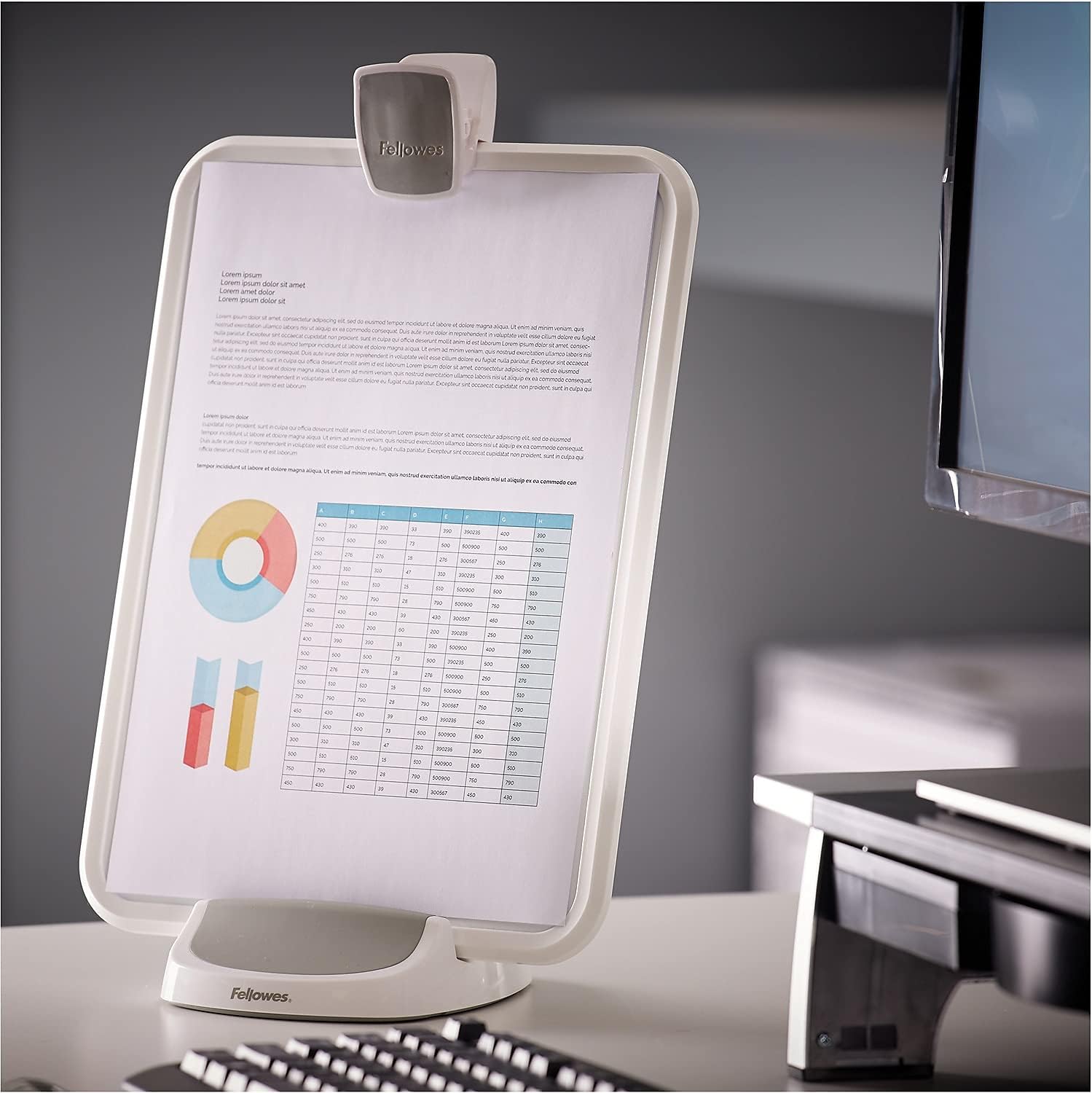 Fellowes 9311501 Document/Copy Holder Lift, 9-1/2-Inch x14-Inch, White 5 71pHP9nHWtL. AC SL1500 - northernschoolofshiatsu.co.uk
