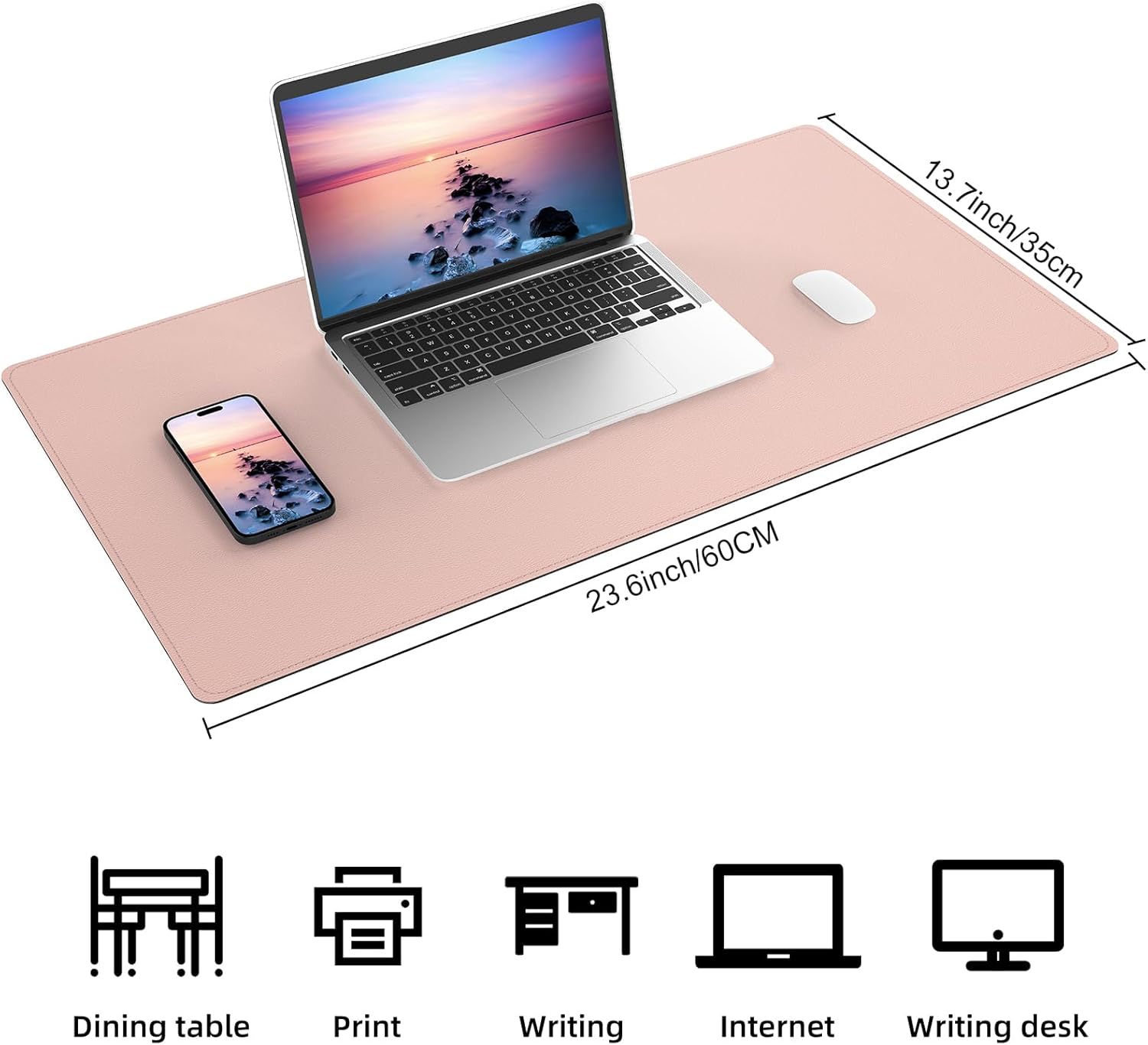 Large Desk Mat 47.2" x 17" Leather Desk Pad Protector with Natural Cork & PU Leather, Non-Slip Office Desk Mat, Large Mouse Pad, Waterproof Desk Blotter pad for Office&Home(Black) 211 71pbgHZv93L. AC SL1500 - northernschoolofshiatsu.co.uk