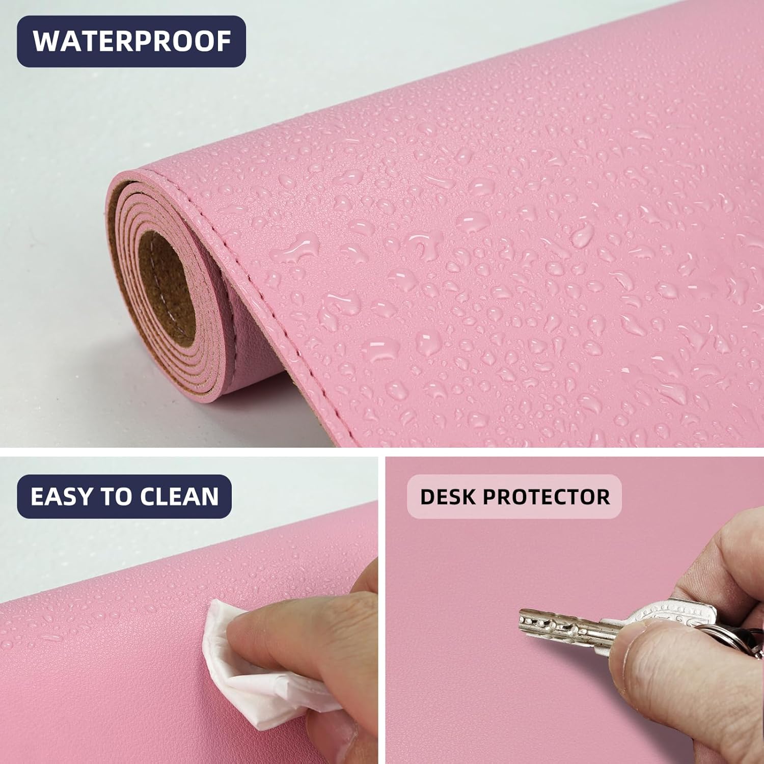Large Desk Mat 47.2" x 17" Leather Desk Pad Protector with Natural Cork & PU Leather, Non-Slip Office Desk Mat, Large Mouse Pad, Waterproof Desk Blotter pad for Office&Home(Black) 246 71pcKIhR3BL. AC SL1500 - northernschoolofshiatsu.co.uk