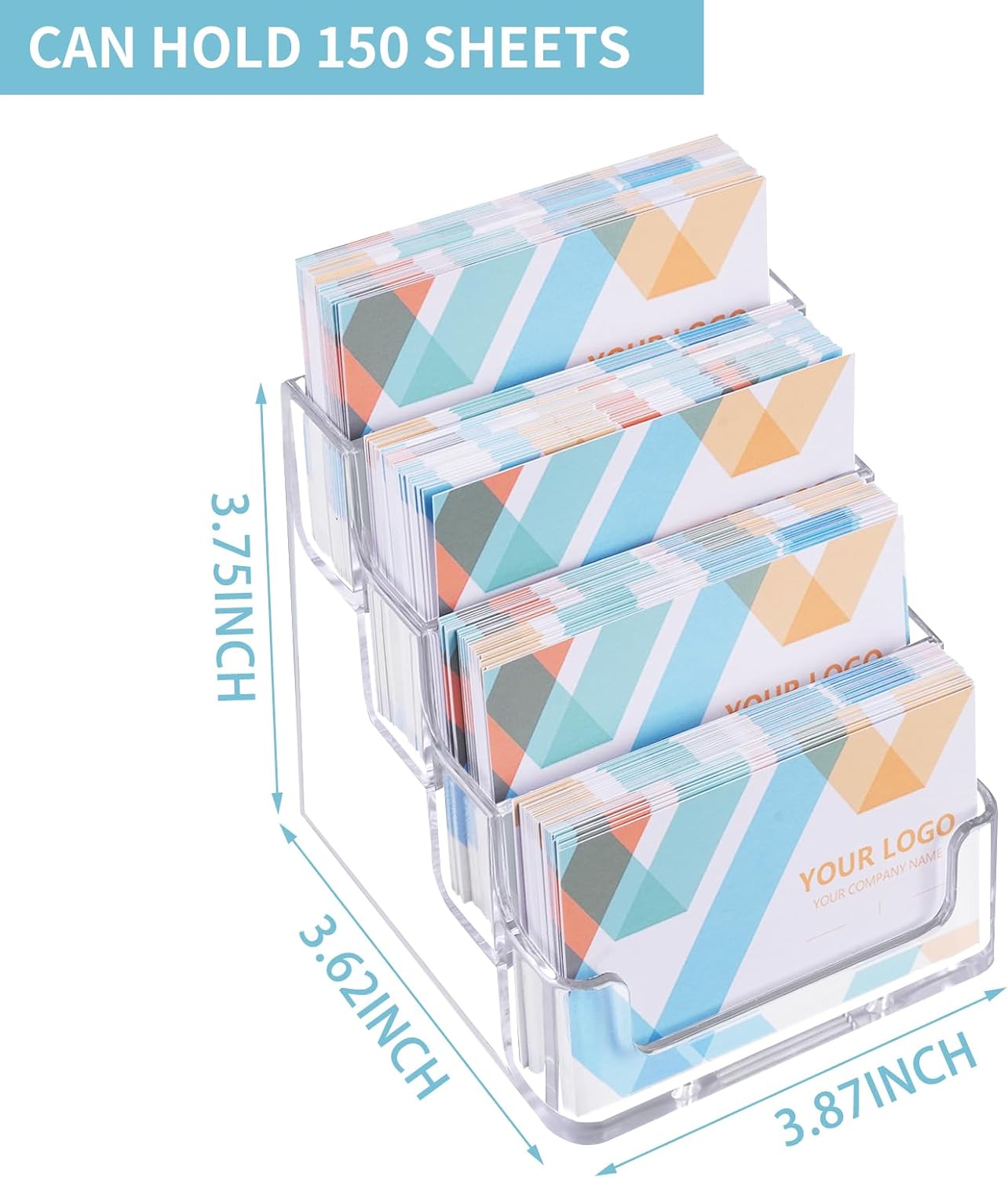 2 Pack Clear Business Card Holder for Desk Plastic Business Card Display Stand, Acrylic Business Card Holder with 4 Tier for Office 4 71pwQ0ogohL. AC SL1500 - northernschoolofshiatsu.co.uk