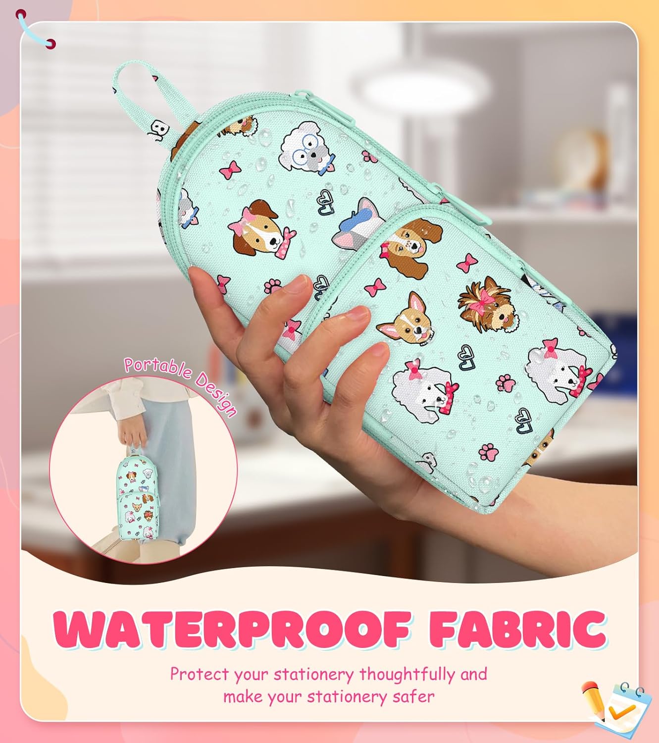 Cute Dog Pencil Case,Unique Aesthetic 3D Schoolbag-Shaped Pencil Pouch for Girls Boys Kids Women,Big Capacity Pen and Pencil Stationery Organizer Bag with Zippers for School Office 6 71q8j5M8lJL. AC SL1500 - northernschoolofshiatsu.co.uk