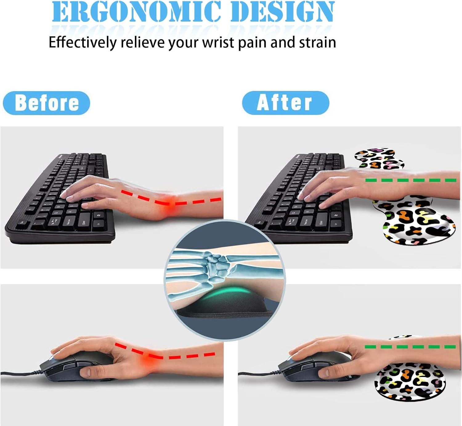 Keyboard Wrist Rest+Mouse Wrist Pad+Desk Pad Set,Memory Foam Ergonomic Easy Typing Pain Relief for Computer Laptop Office Home - Stay Positive Work Hard and Make It Happen 61 71qP4MWlspL. AC SL1500 - northernschoolofshiatsu.co.uk