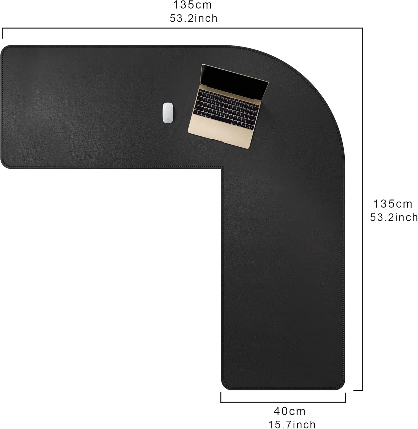 Mydours L-Shape Desk Pad, (38"+38) x 13" Large PU Leather Corner Desk Mat Blotter, XXL Large Waterproof Gaming Mouse Pad, Desktop Protector for Computer Keyboard Home Office (Black) 79 71qRKETCCkL. AC SL1500 - northernschoolofshiatsu.co.uk