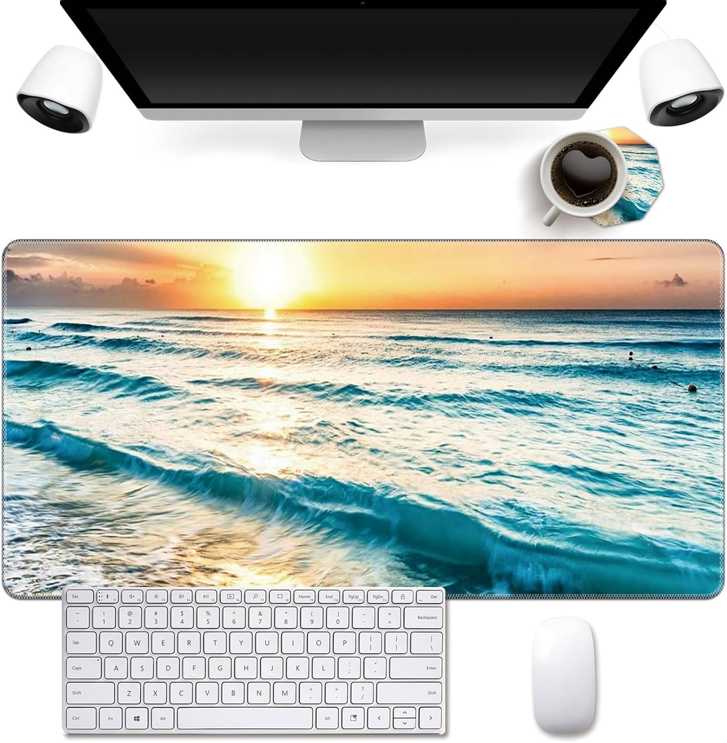 Mouse Pad,Desk Mat,Computer Mouse Pad and Cute Coasters,31.5"x11.8" with Non-Slip Rubber Base Mouse Pad,for Mouse Pads for Laptop,Gaming Office Home,Washable Mousepad,Black Blooming Flowers Floral 22 71qRaq7wa5L. AC SL1500 - northernschoolofshiatsu.co.uk