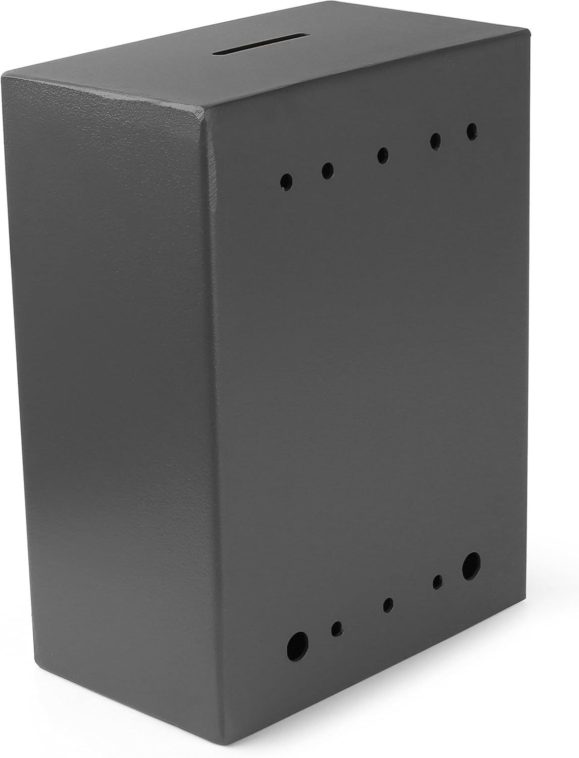 Metal Donation Box Charity Steel Collection Box Office Suggestion Box Secure Box With Top Slot and Lock with Keys Wall Mount with pre drilled holes 10x6x2.5" waterproof mailbox for Home Office(Gray) 19 - northernschoolofshiatsu.co.uk