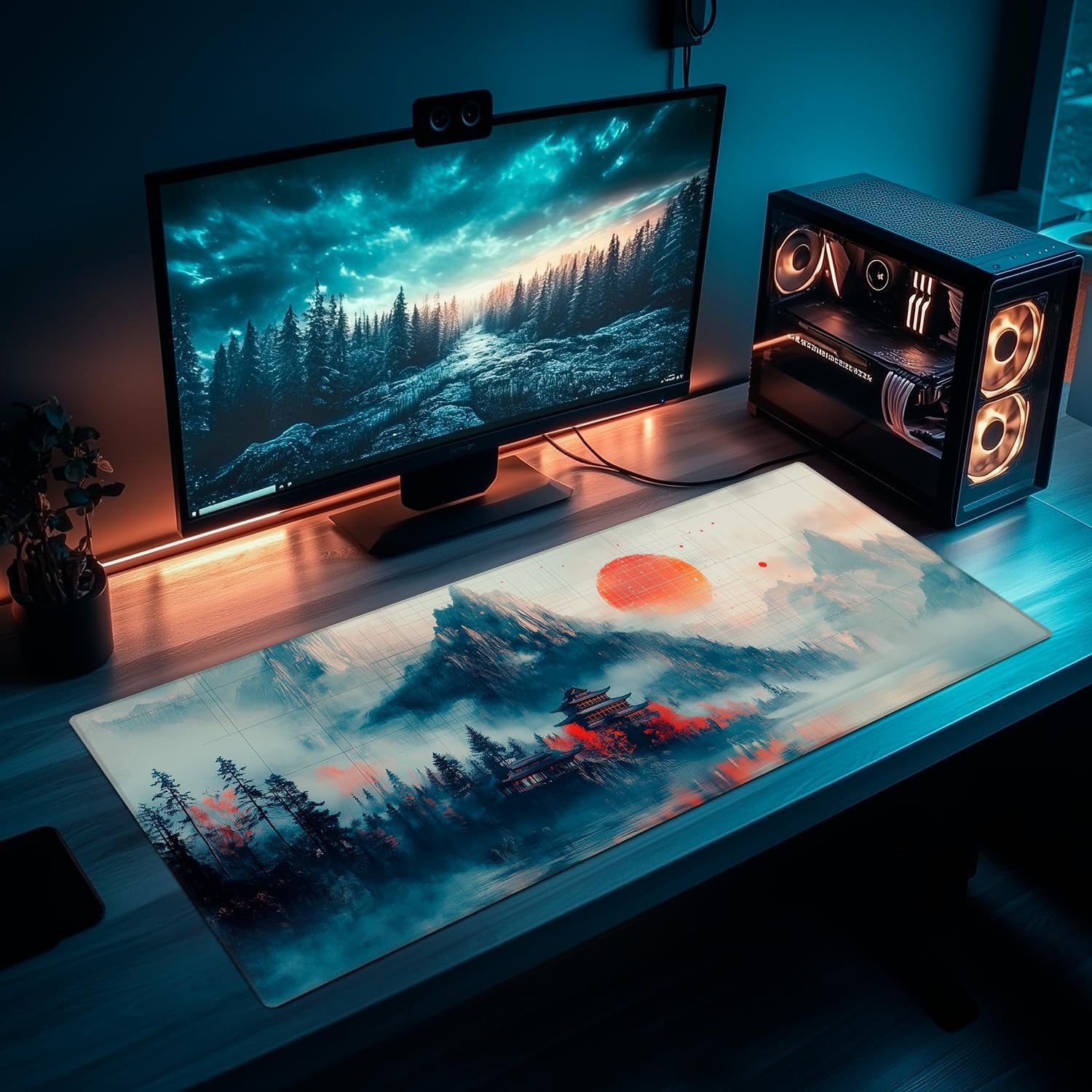 Extra Large Space Gaming Mouse Pad for Computer, Laptop & Keyboard – 27.5"x11.8", Non-Slip Rubber Base, Water-Resistant Surface, Extended Mousepad for Gamers & Office (Cosmic Wanderer, X-Large) 2 - northernschoolofshiatsu.co.uk