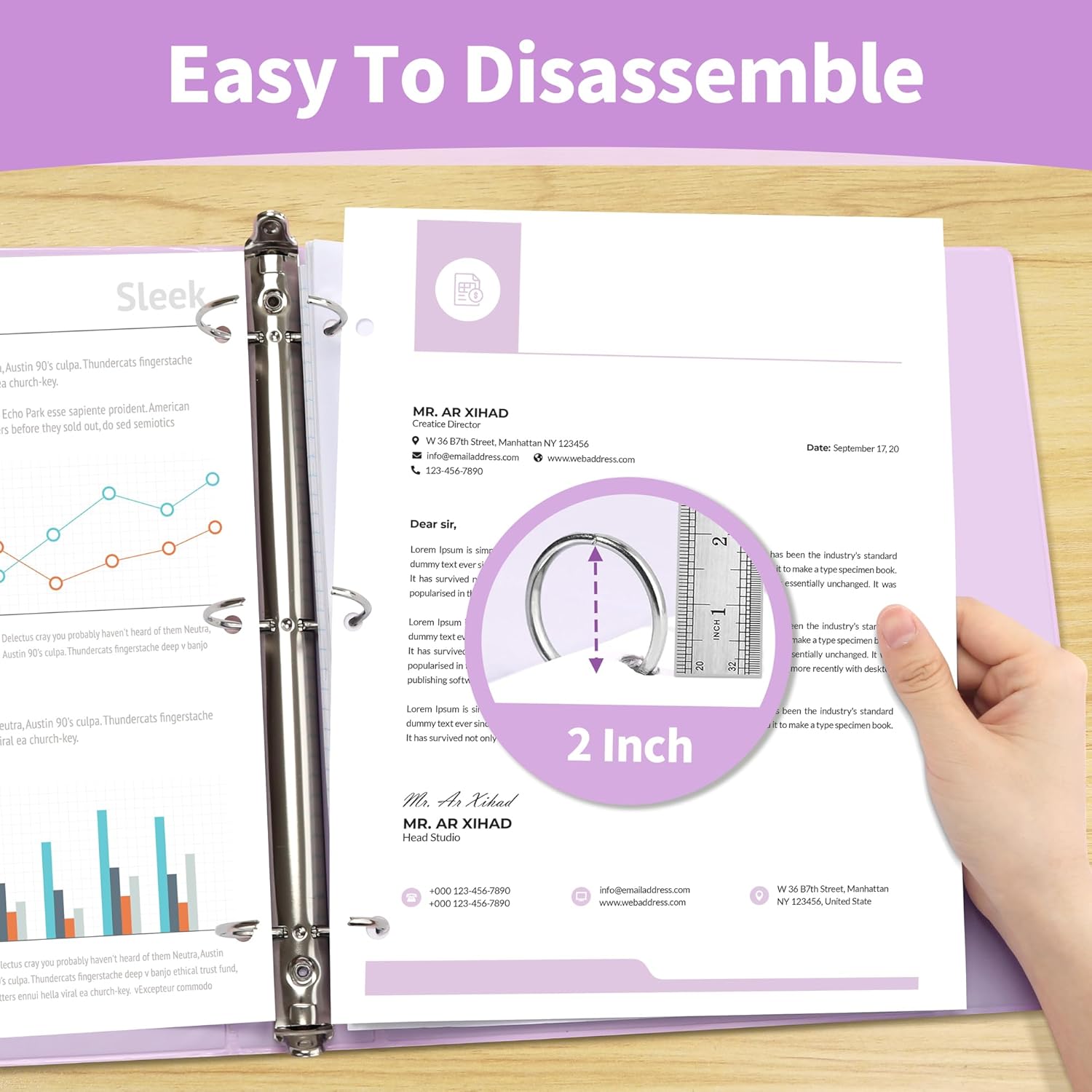 SUNEE 3 Ring Binder 1 Inch 1 Pack, Clear View Binder Three Ring PVC-Free (Fit 8.5x11 Inches) for School Binder or Office Binder Supplies, Purple Binder 110 71qnvJc05eL. AC SL1500 - northernschoolofshiatsu.co.uk