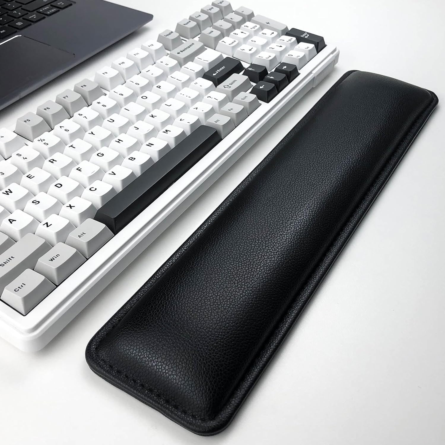 Skin-Friendly Leather Rebound Sponge Keyboard Wrist Rest, Ergonomic Design, relieves Wrist Pressure, Wrist Rest for Computer Keyboard, with Anti-Slip Base (18 x 3.6 x 0.8 inches, Black) 6 71rbxd QAeL. AC SL1500 - northernschoolofshiatsu.co.uk