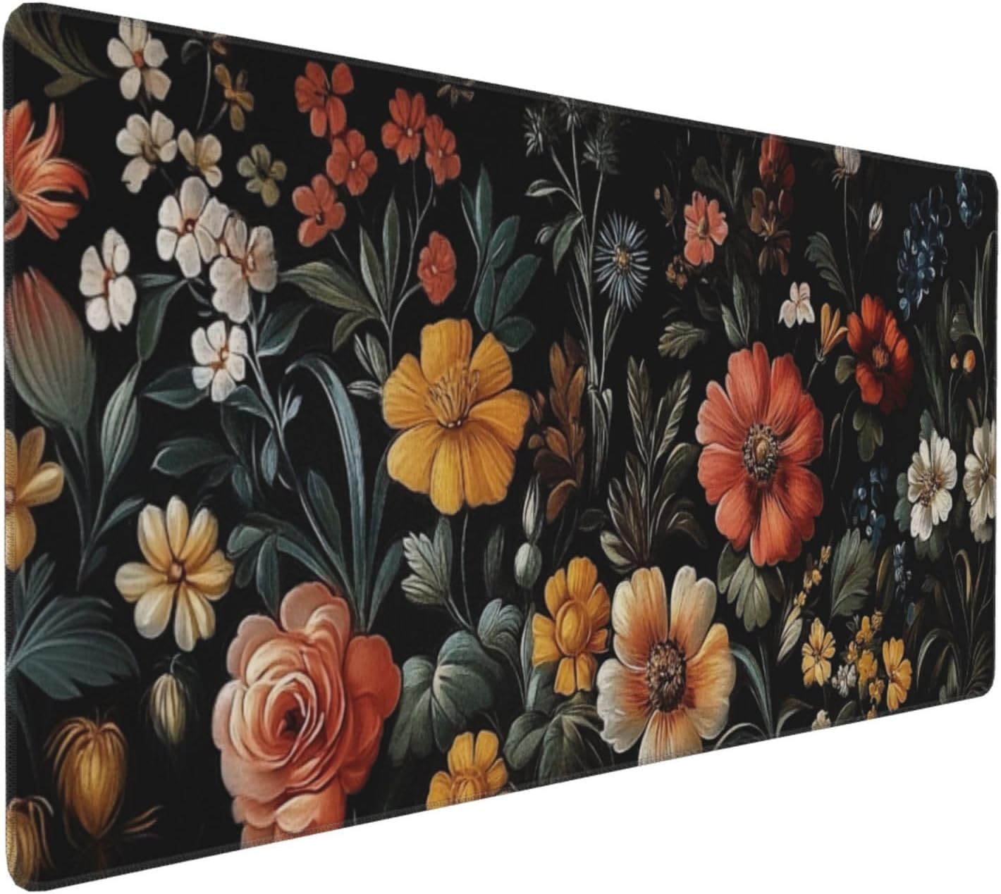 Large Floral Mouse Pad Extended Gaming Mousepad 31.5"x11.8" Vintage Aesthetic Black Desk Mat Flower Mouse Pad Plant Wildflower Mousepad XXL Laptop Computer Keyboard Mats for Desk Office 323 71rbyAXvovL. AC SL1500 - northernschoolofshiatsu.co.uk