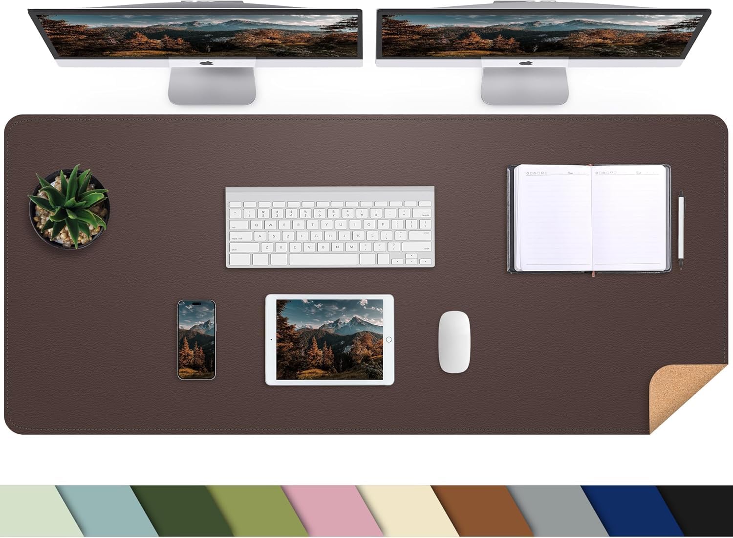 Large Desk Mat 47.2" x 17" Leather Desk Pad Protector with Natural Cork & PU Leather, Non-Slip Office Desk Mat, Large Mouse Pad, Waterproof Desk Blotter pad for Office&Home(Black) 172 71rqa509hQL. AC SL1500 - northernschoolofshiatsu.co.uk