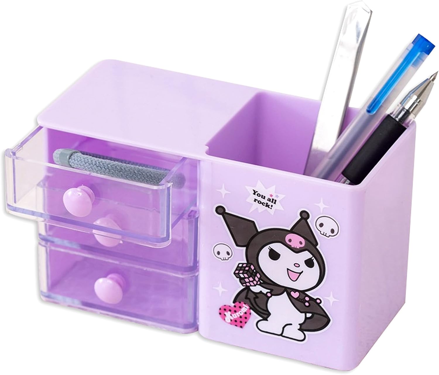 Roffatide Anime Kuromi Desktop Desk Cartoon Office Supplies Container Pen Holder for Desk Cute Pencil Cup Pot Makeup Brush Holder Mini Box Purple 4 71rzy4ZpFsL. AC SL1500 - northernschoolofshiatsu.co.uk