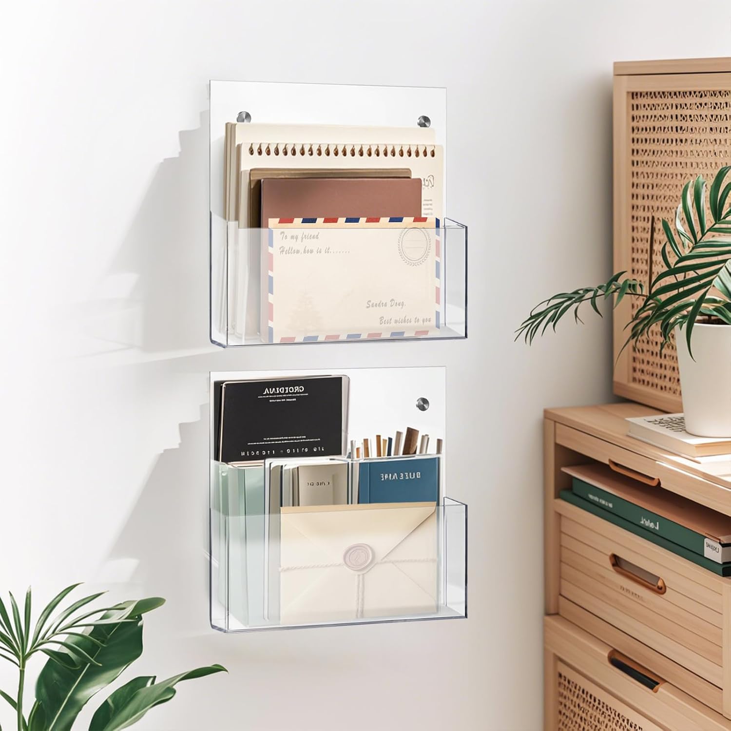 Hanging Wall File Organizer, 2 Pack, Clear Acrylic, Large, Space Saving, Office Wall Mount File Holder with 2 Mounting Options, Mail Holder for Magazine, Mail, Paper, Folders, Document, 12.99x 11.8 In 6 71sGhApmgqL. AC SL1500 - northernschoolofshiatsu.co.uk