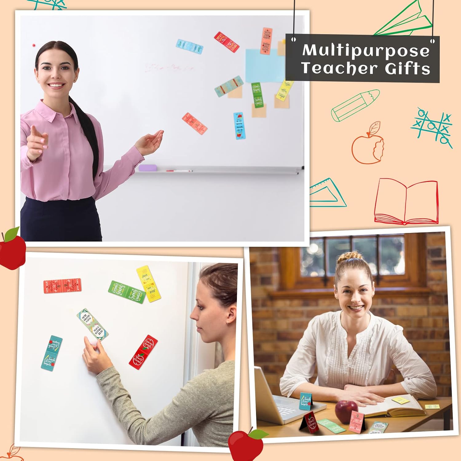 Zonon 24 Pcs Teacher Magnetic Bookmarks for Women Teacher Appreciation Thank You Gifts from Students Graduation Back to School Gifts Magnet Book Marker Page Clip Accessory for Reading Party Supply 4 71sH6V4alHL. AC SL1500 - northernschoolofshiatsu.co.uk