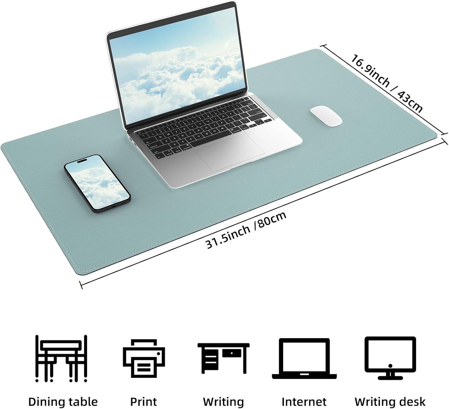 Large Desk Mat 47.2" x 17" Leather Desk Pad Protector with Natural Cork & PU Leather, Non-Slip Office Desk Mat, Large Mouse Pad, Waterproof Desk Blotter pad for Office&Home(Black) 320 71sLXpcKp8L. AC SL1500 - northernschoolofshiatsu.co.uk