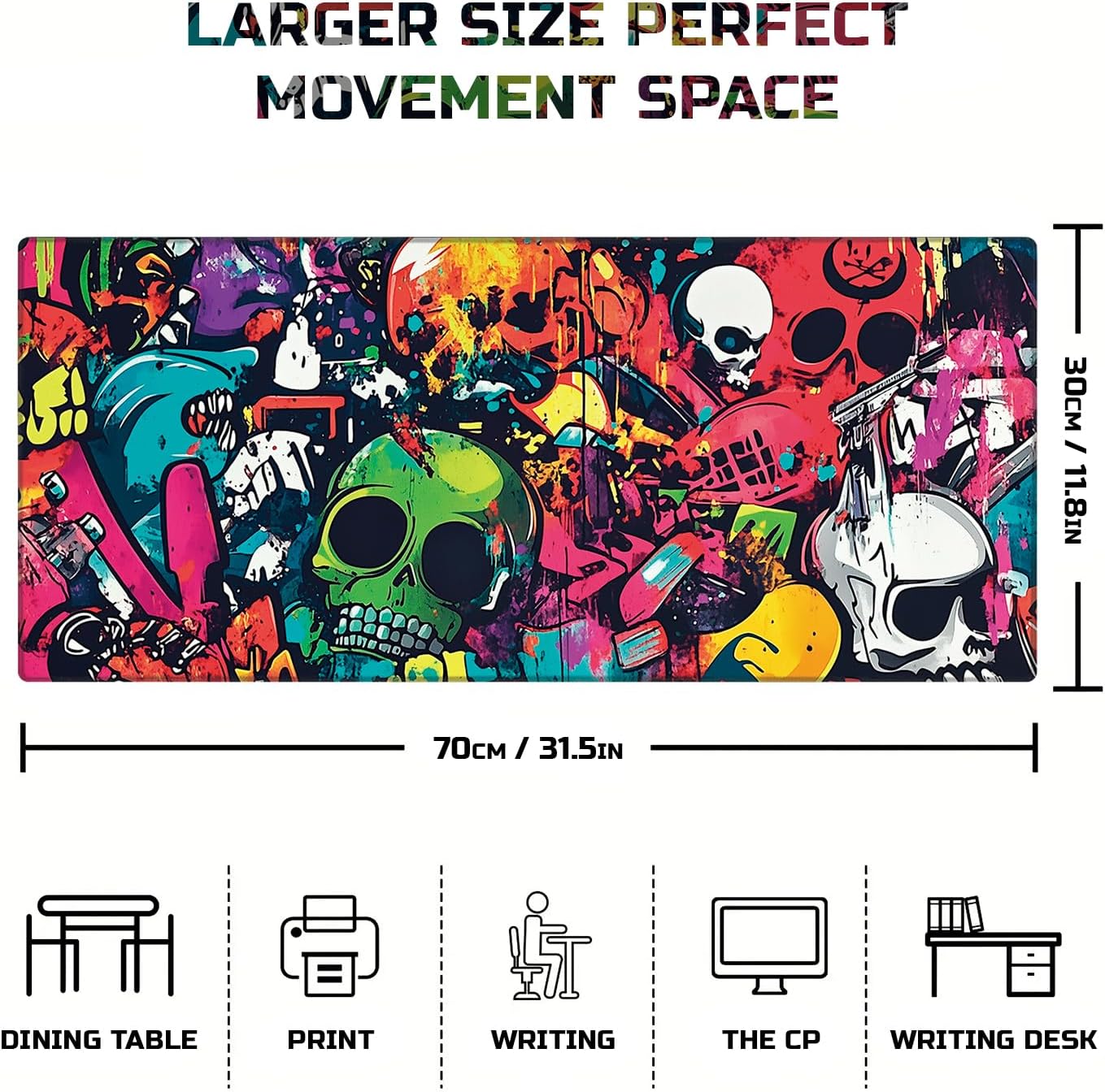 Extra Large Space Gaming Mouse Pad for Computer, Laptop & Keyboard – 27.5"x11.8", Non-Slip Rubber Base, Water-Resistant Surface, Extended Mousepad for Gamers & Office (Cosmic Wanderer, X-Large) 47 71sN6HquXGL. AC SL1500 - northernschoolofshiatsu.co.uk