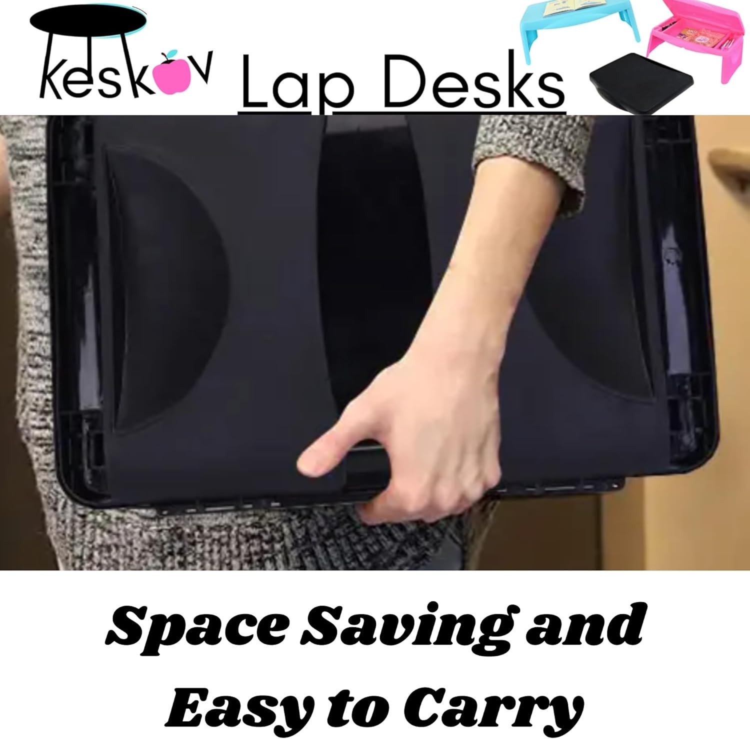 Folding Lap Desk with Storage 17x11 - Durable Lightweight Portable Laptop Computer Children's Desks for School Homework or Kids Reading or Drawing. No Assembly Required. 6 71sWFDWKwJL. AC SL1500 - northernschoolofshiatsu.co.uk