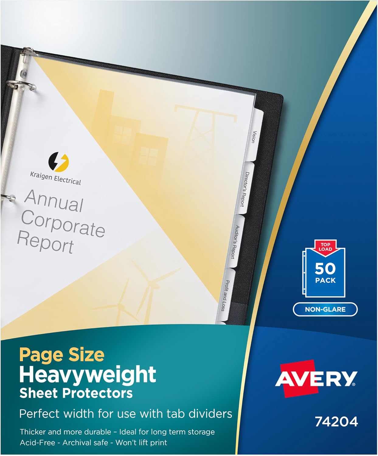 Avery Non-Glare Page-Size Sheet Protectors, Pre-Punched for Use with Tab Dividers, Top Load, 50 Document Protectors (74204) 1 71sgXKXyjZL. AC SL1500 - northernschoolofshiatsu.co.uk