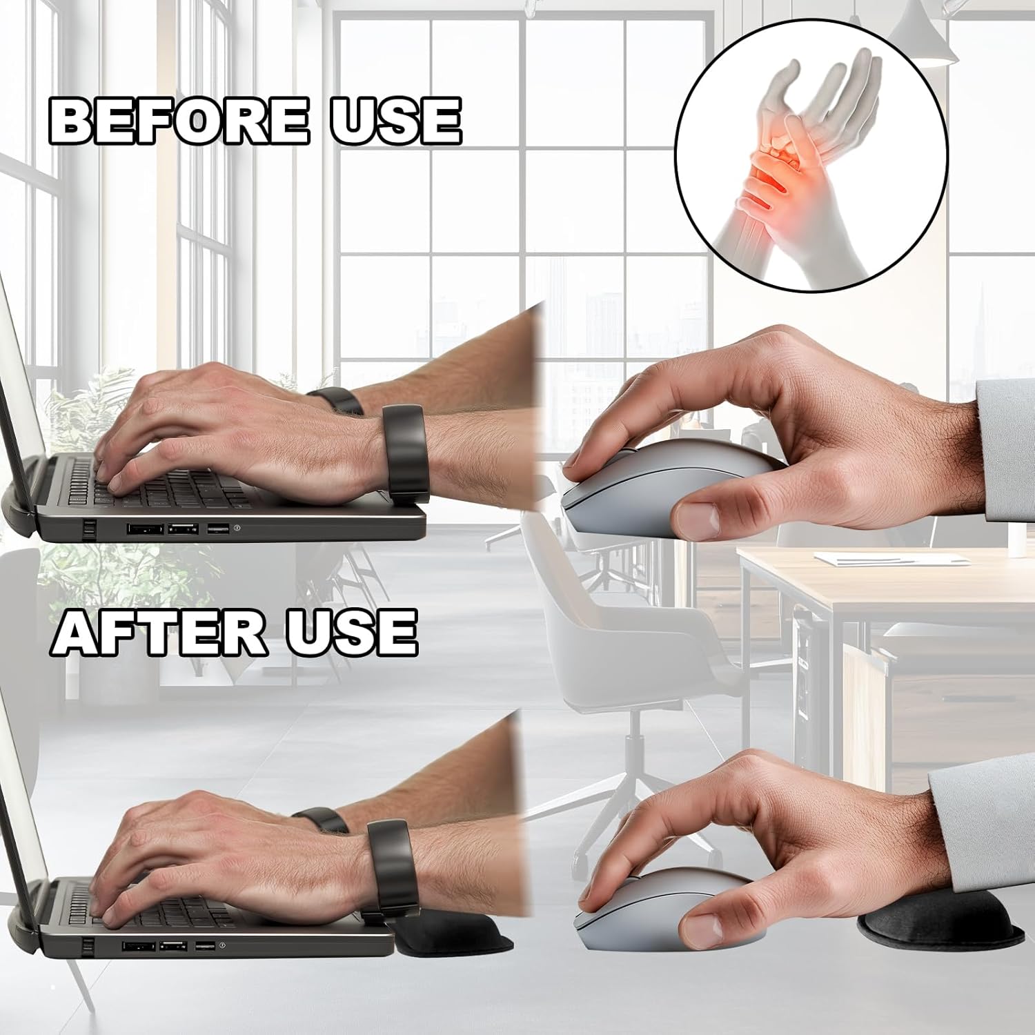 Keyboard Wrist Rest Pad, Memory Foam Set Wrist Cushion Support for Easy Typing & Pain Relief, Mouse Wrist Pad, Anti-Slip Wrist Support for Gaming, Computer, Laptop, Black 6 71swLqfCrlL. AC SL1500 - northernschoolofshiatsu.co.uk