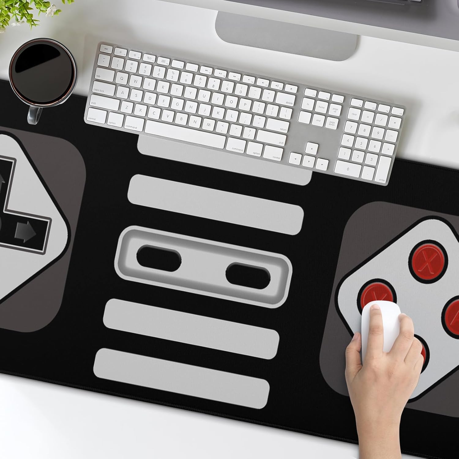 Black and White Mouse Pad 31.5”x11.8” Geometric Design Extended Large Mousepad Keyboard Mouse Mat Desk Pad Non-Slip Rubber Base Stitched Edge Large XXL Mousepad for Gaming Laptop Computer Desktop 162 71t4kSuiZWL. AC SL1500 - northernschoolofshiatsu.co.uk