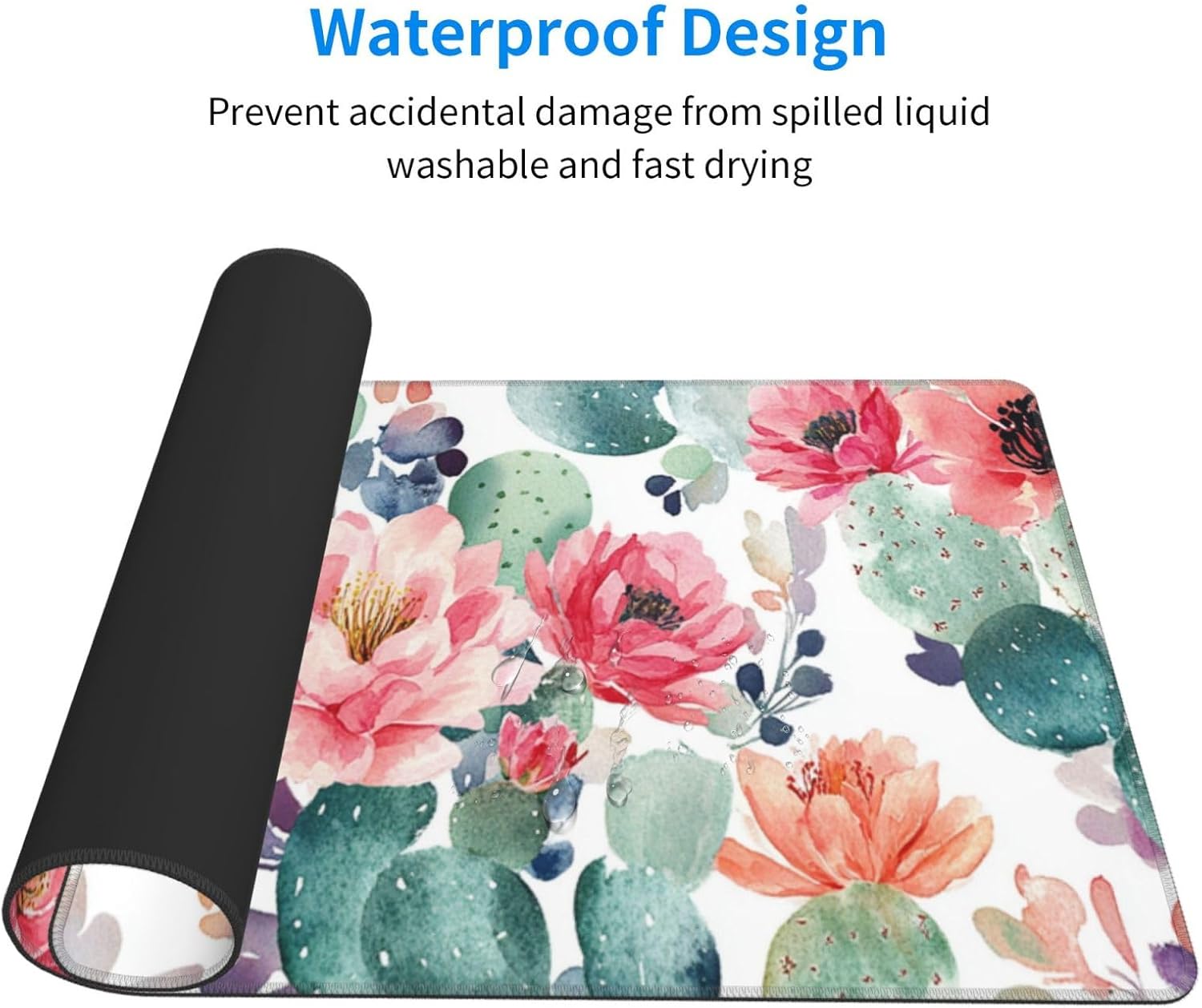 AQQA Abstract Desk Mat Desktop,Gaming Mouse Pad Long Cute Large Desk Pads 31.5X15.7 Inch Mousepad with Non-Slip Base Stitched Edge Keyboard Mat for Gaming Office, Abstract Modern Colorful 49 - northernschoolofshiatsu.co.uk