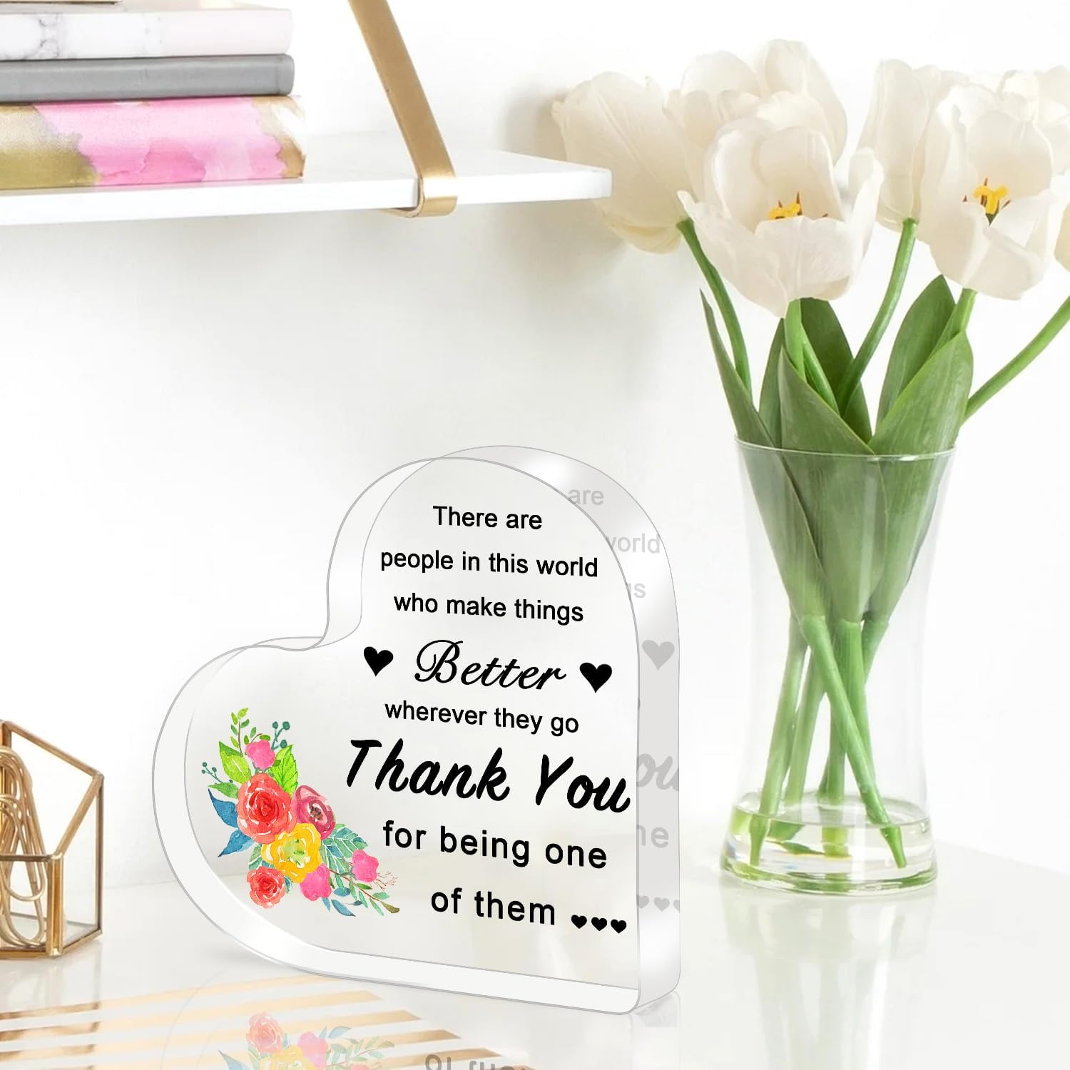 Thank You Gifts for Women, Men, Nurse Gifts - Acrylic Heart Thank You Gift 4 × 4 × 0.4 inch, Appreciation Gifts for Teacher Coworkers Principal Boss Volunteer Nurse Doctor Preceptor Supervisor 3 71tX3A7F8sL. AC SL1500 - northernschoolofshiatsu.co.uk