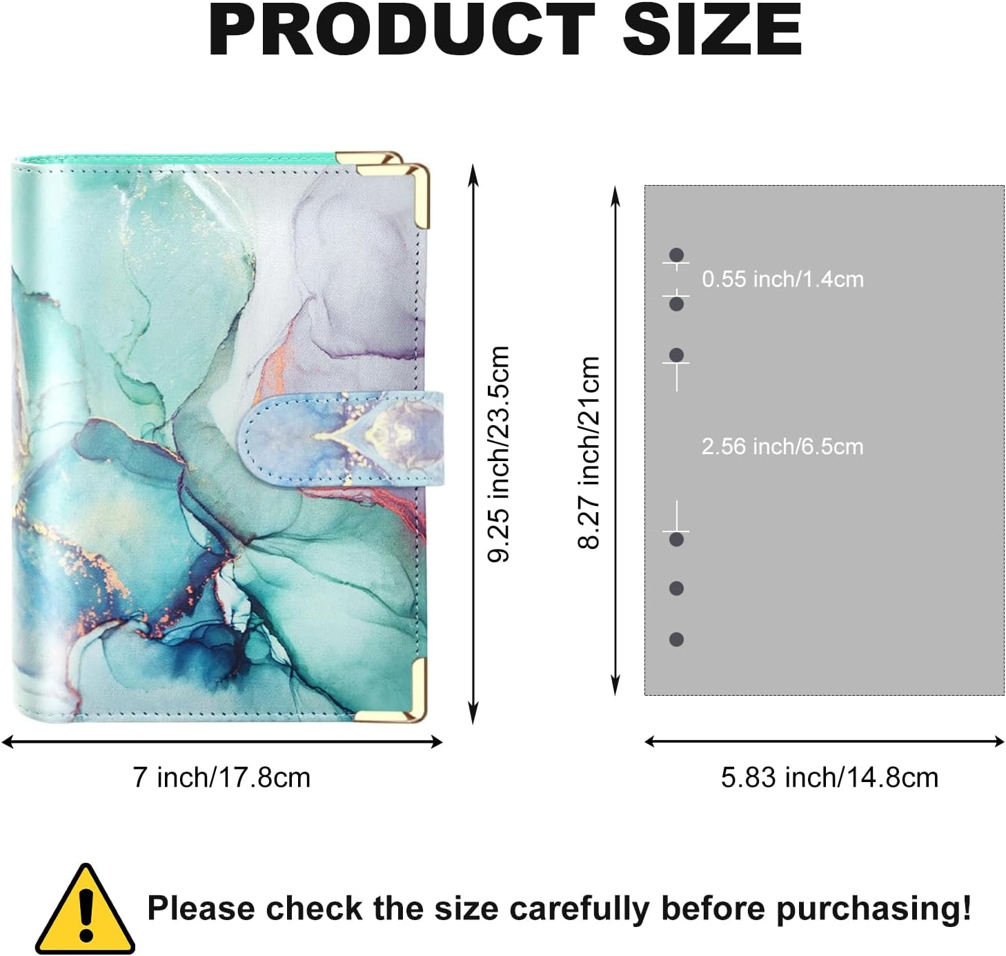 A5 Refillable 6 Ring Faux Leather Budget Binder,Mini Notebook Binder Cover for A5 Filler Paper,Loose Leaf Personal Planner Cover with Magnetic Buckle Closure(Marble Purple) 69 71tYkwbhbGL. AC SL1500 - northernschoolofshiatsu.co.uk