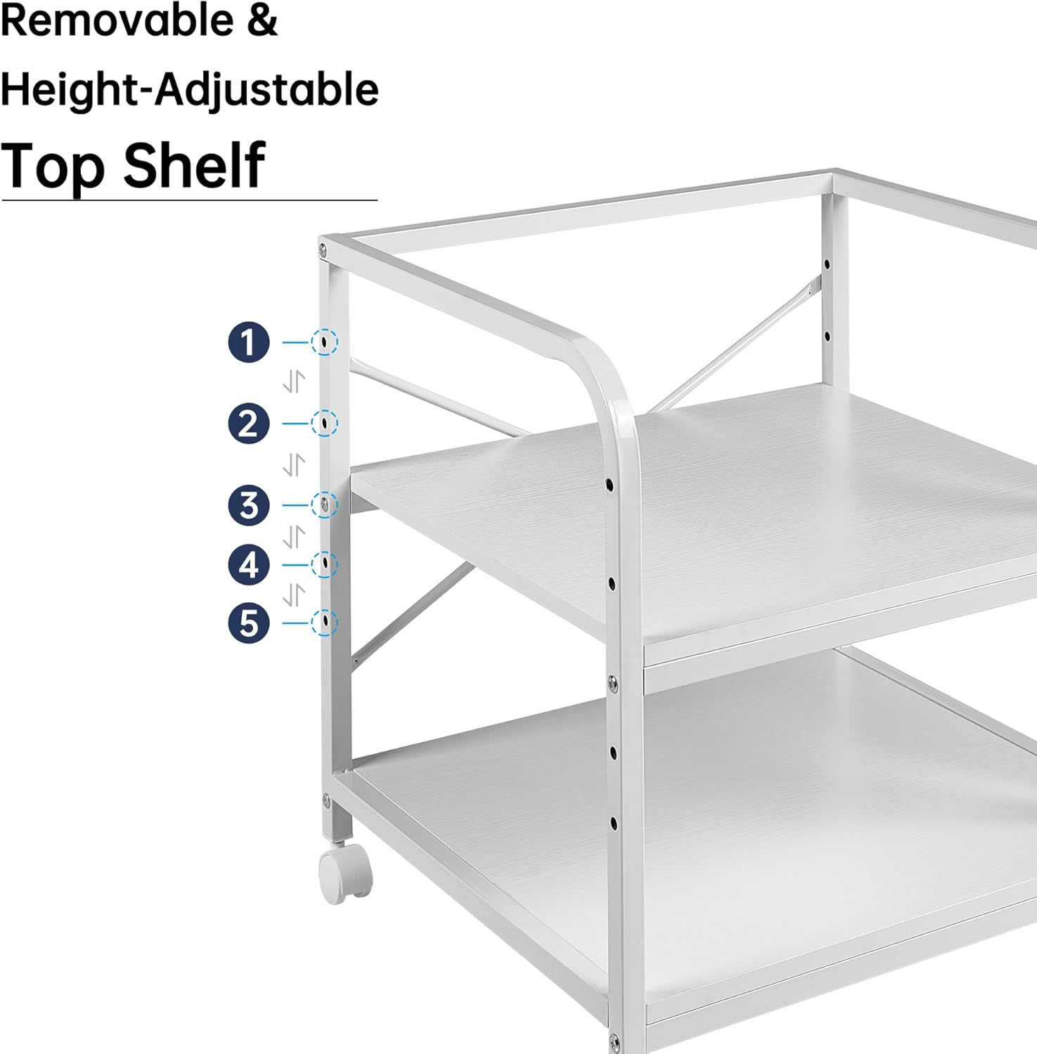 2 Tier Under Desk Printer Stand with Storage, 20 Inches Deep Large Printer Table with Height Adjustable Shelf, Rolling Printer Cart with Wheels for Home Office - Black 13 71tyUMplSHL. AC SL1500 - northernschoolofshiatsu.co.uk