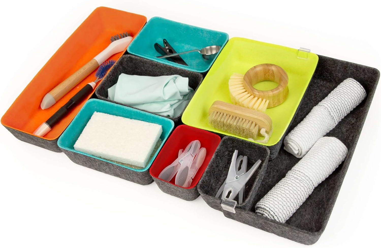 Three by Three Seattle Felt·Like·It! Felt Bins for Office, Crafts, Classroom, Living Room, Bedroom: Charcoal, Set of 8 31 71uKAtzQ4PL. AC SL1500 - northernschoolofshiatsu.co.uk